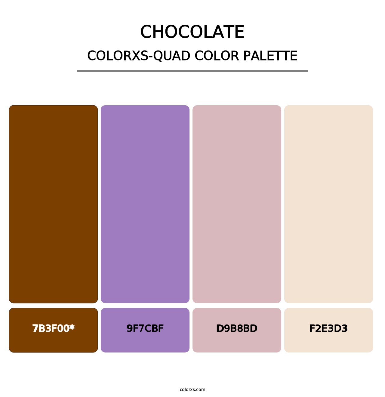 Chocolate - Colorxs Quad Palette