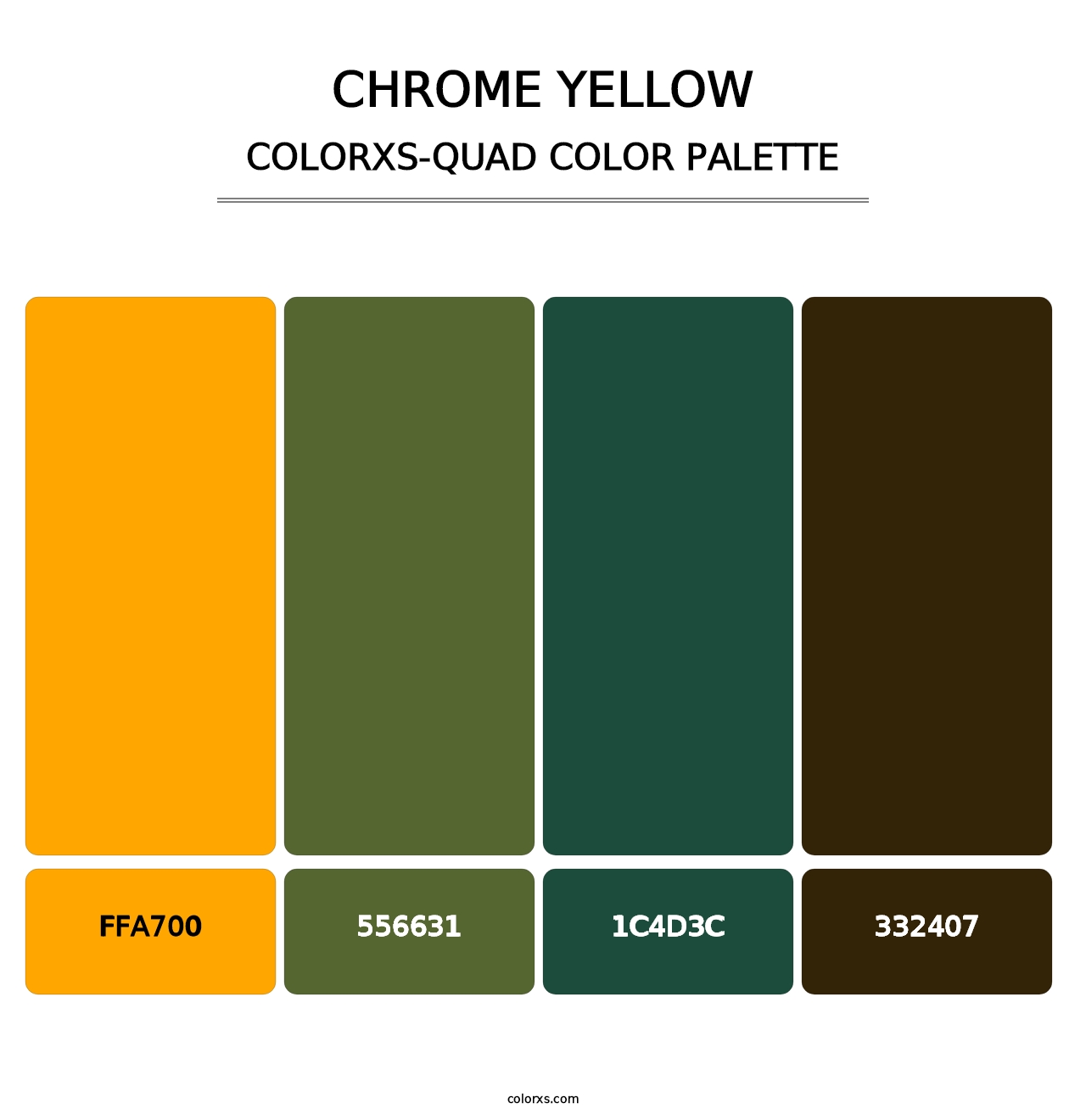 Chrome Yellow - Colorxs Quad Palette