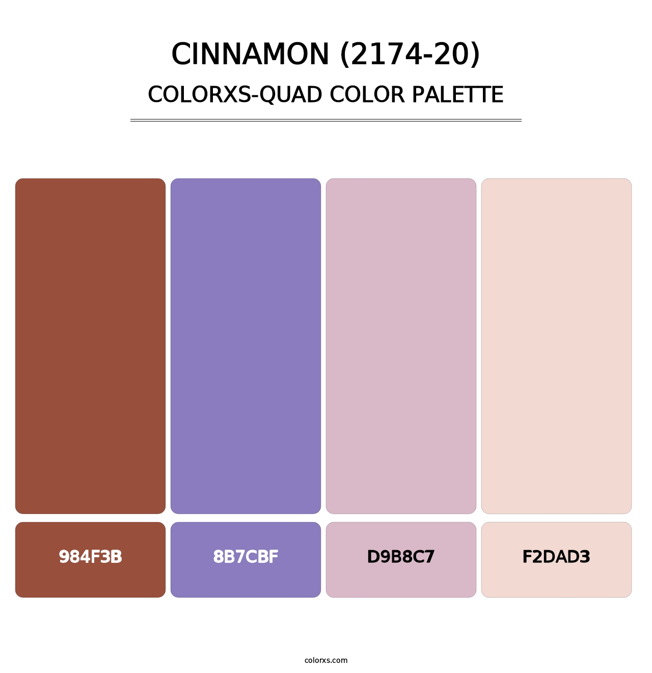 Cinnamon (2174-20) - Colorxs Quad Palette