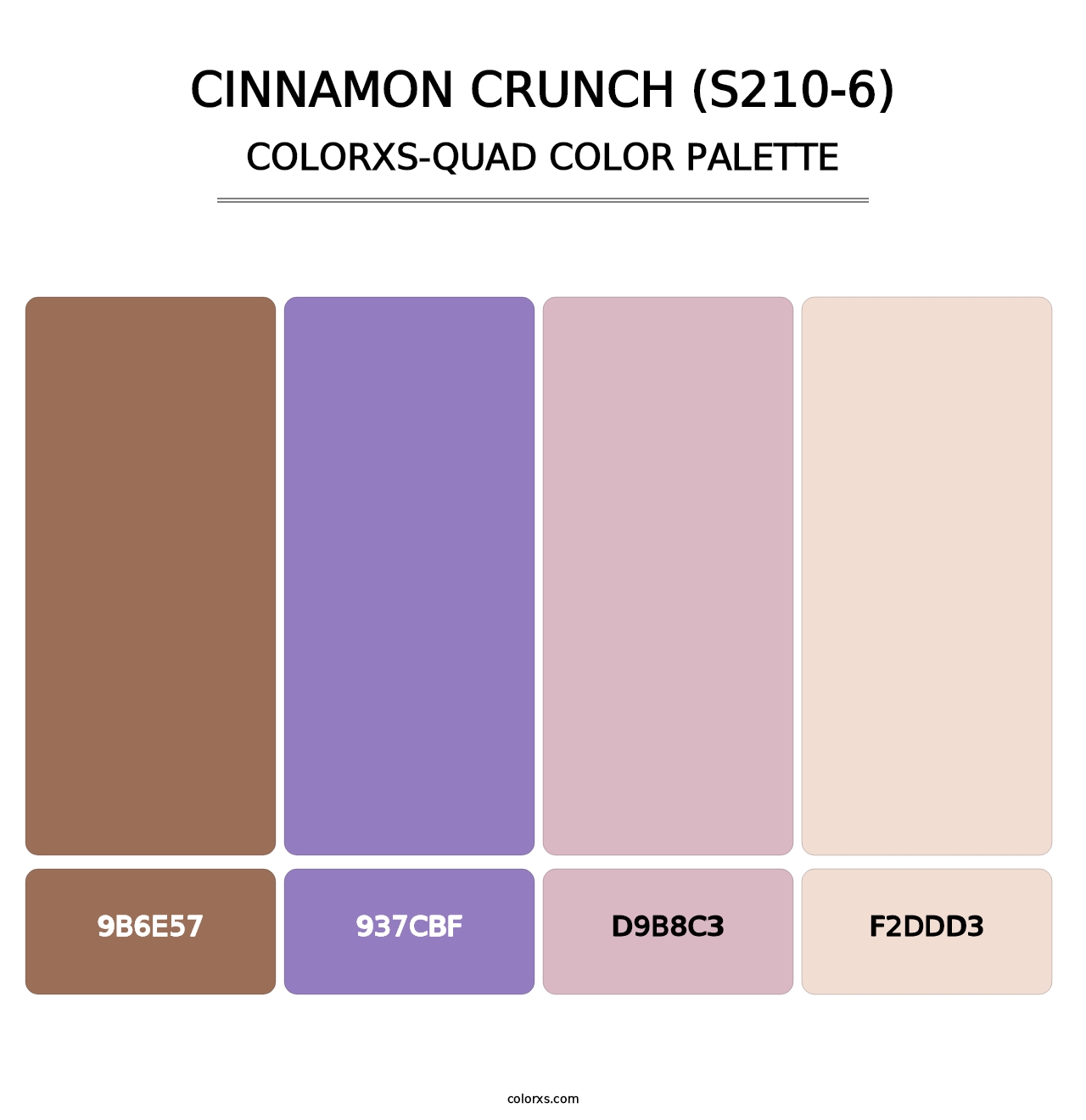 Cinnamon Crunch (S210-6) - Colorxs Quad Palette