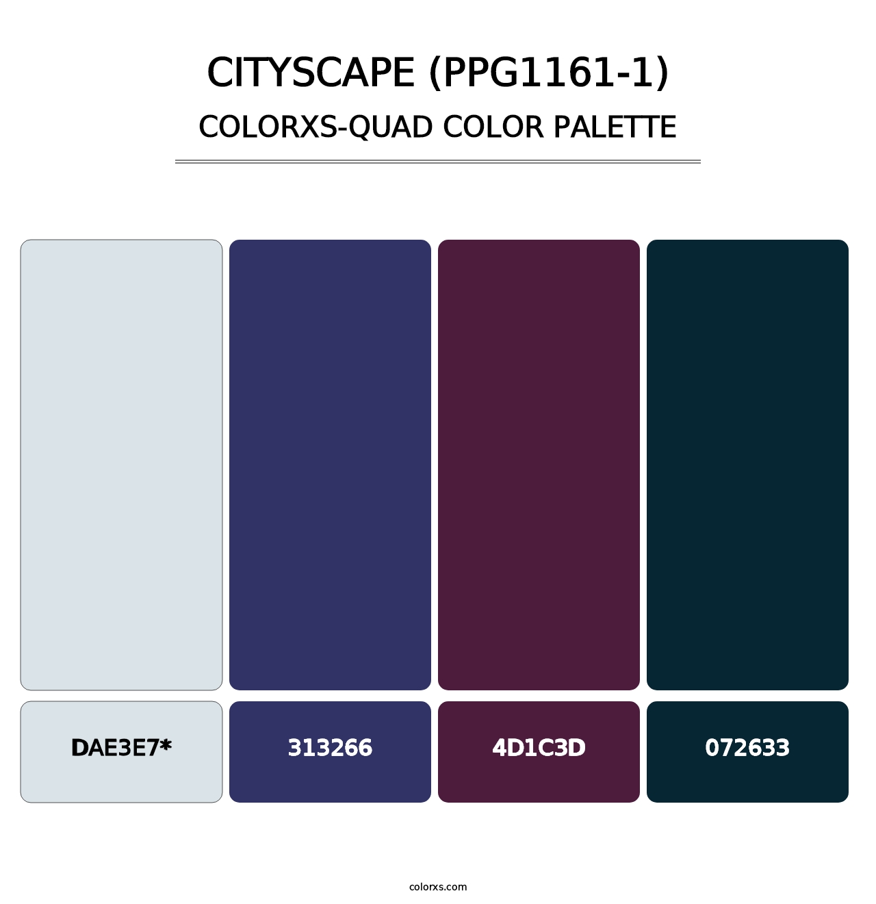 Cityscape (PPG1161-1) - Colorxs Quad Palette