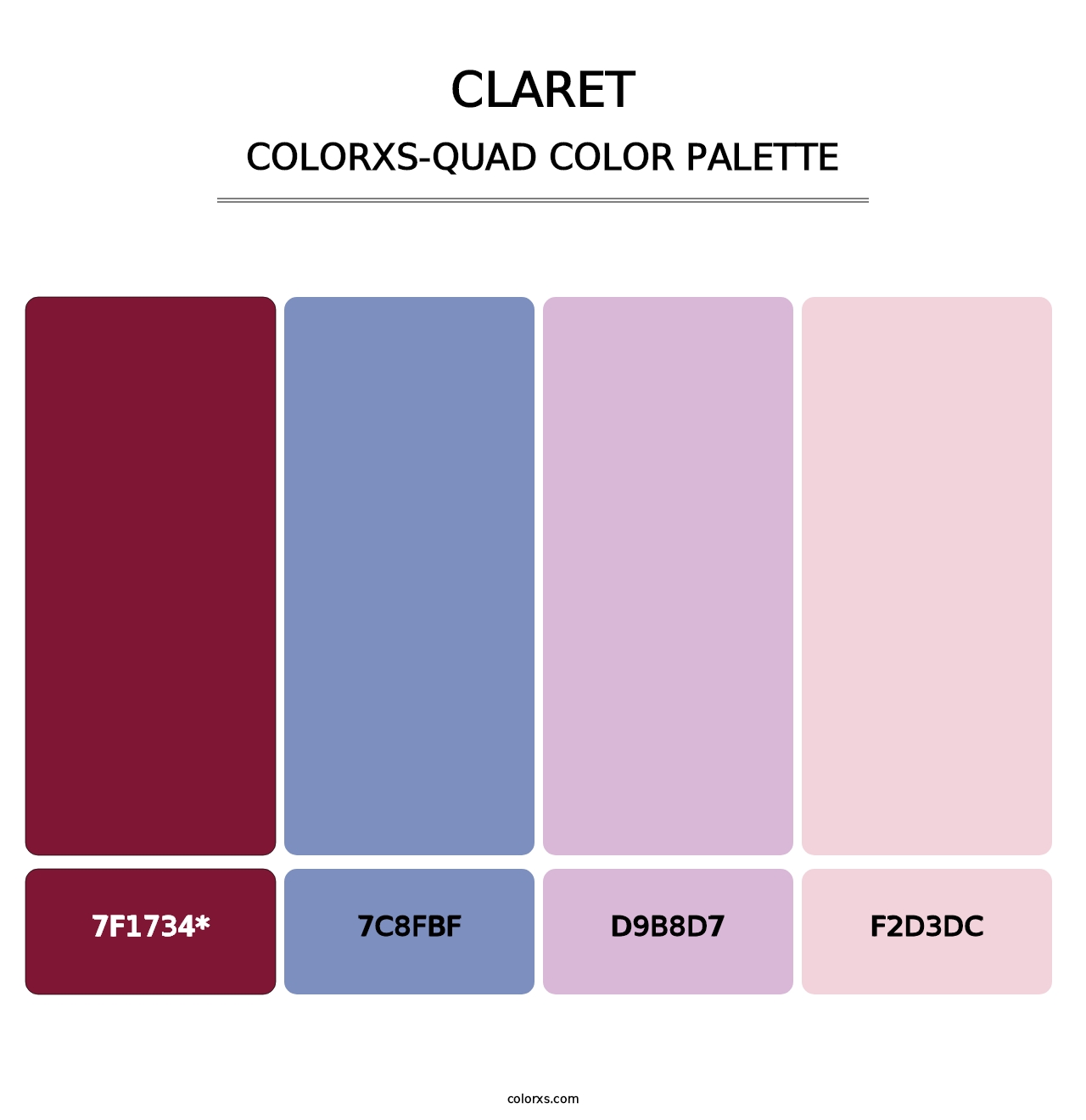 Claret - Colorxs Quad Palette