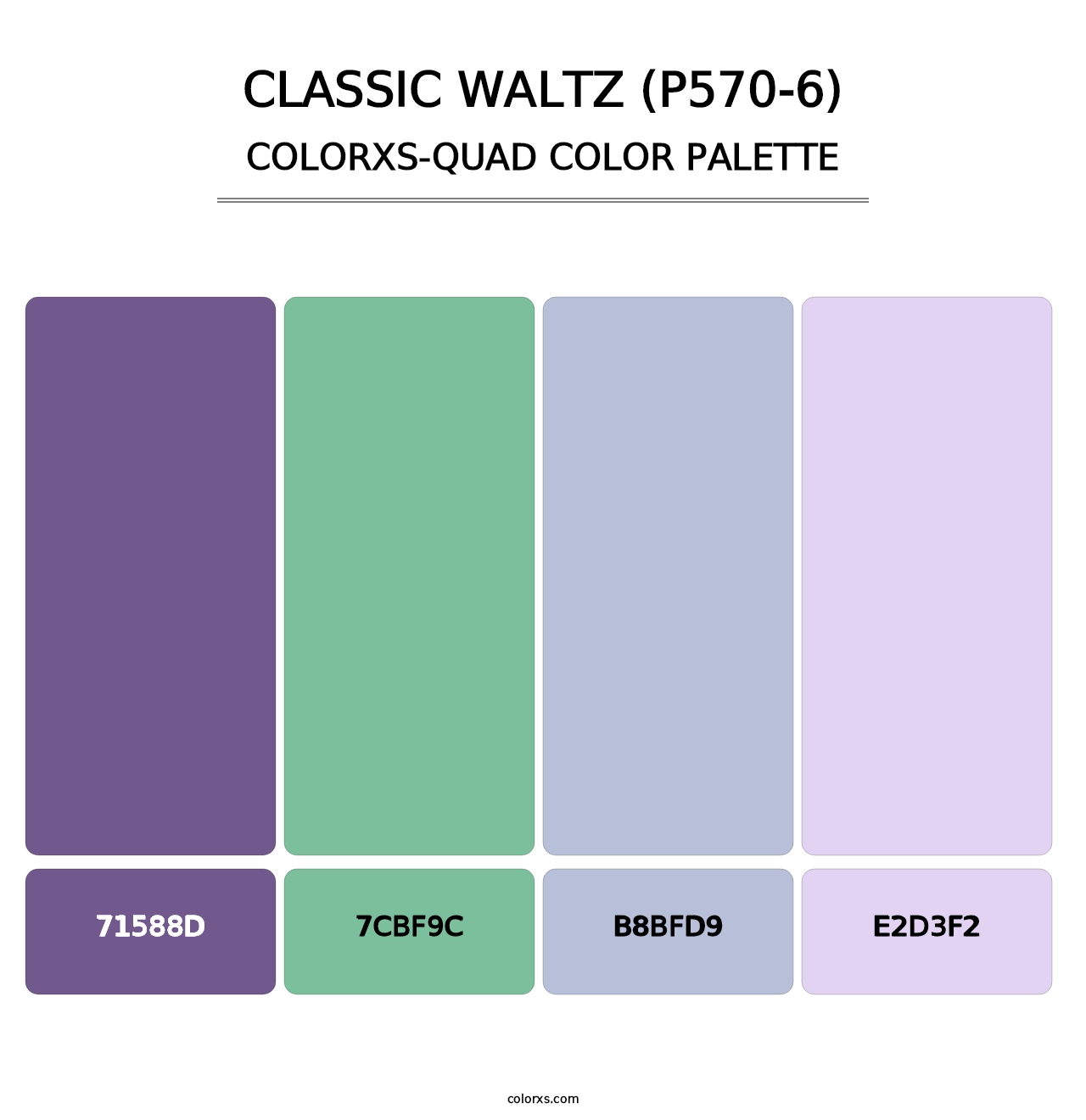 Classic Waltz (P570-6) - Colorxs Quad Palette