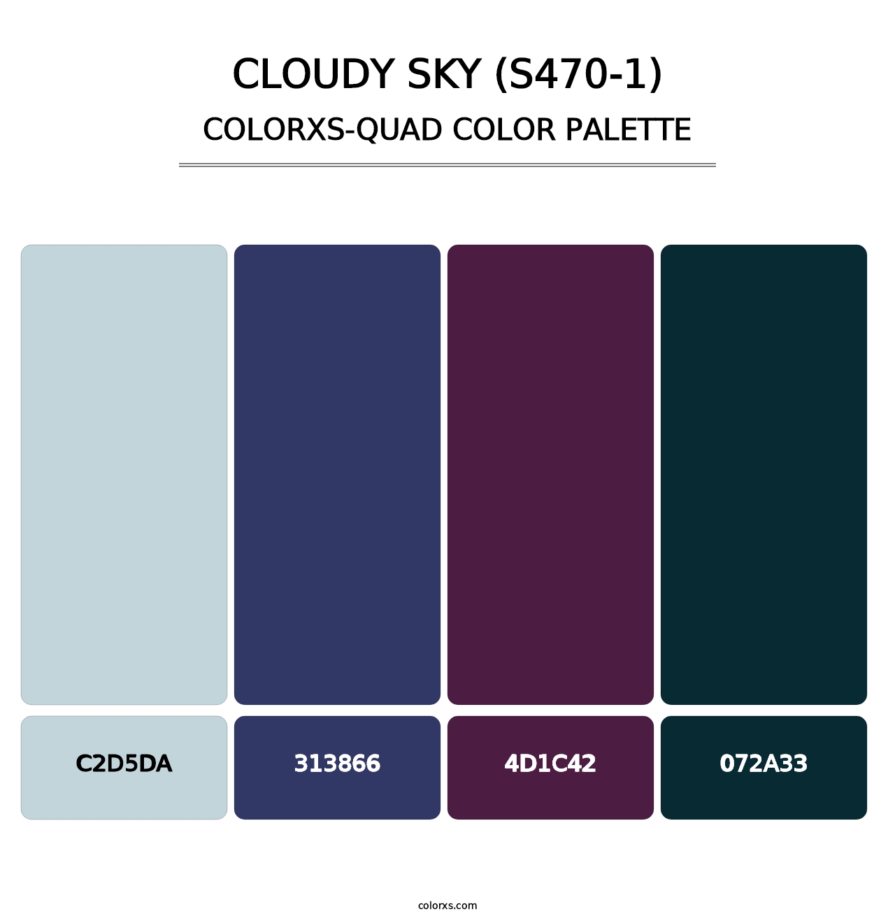 Cloudy Sky (S470-1) - Colorxs Quad Palette