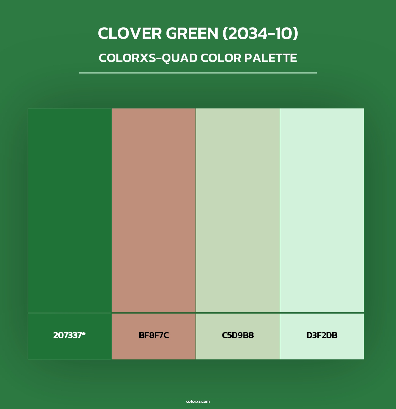 Clover Green (2034-10) - Colorxs Quad Palette