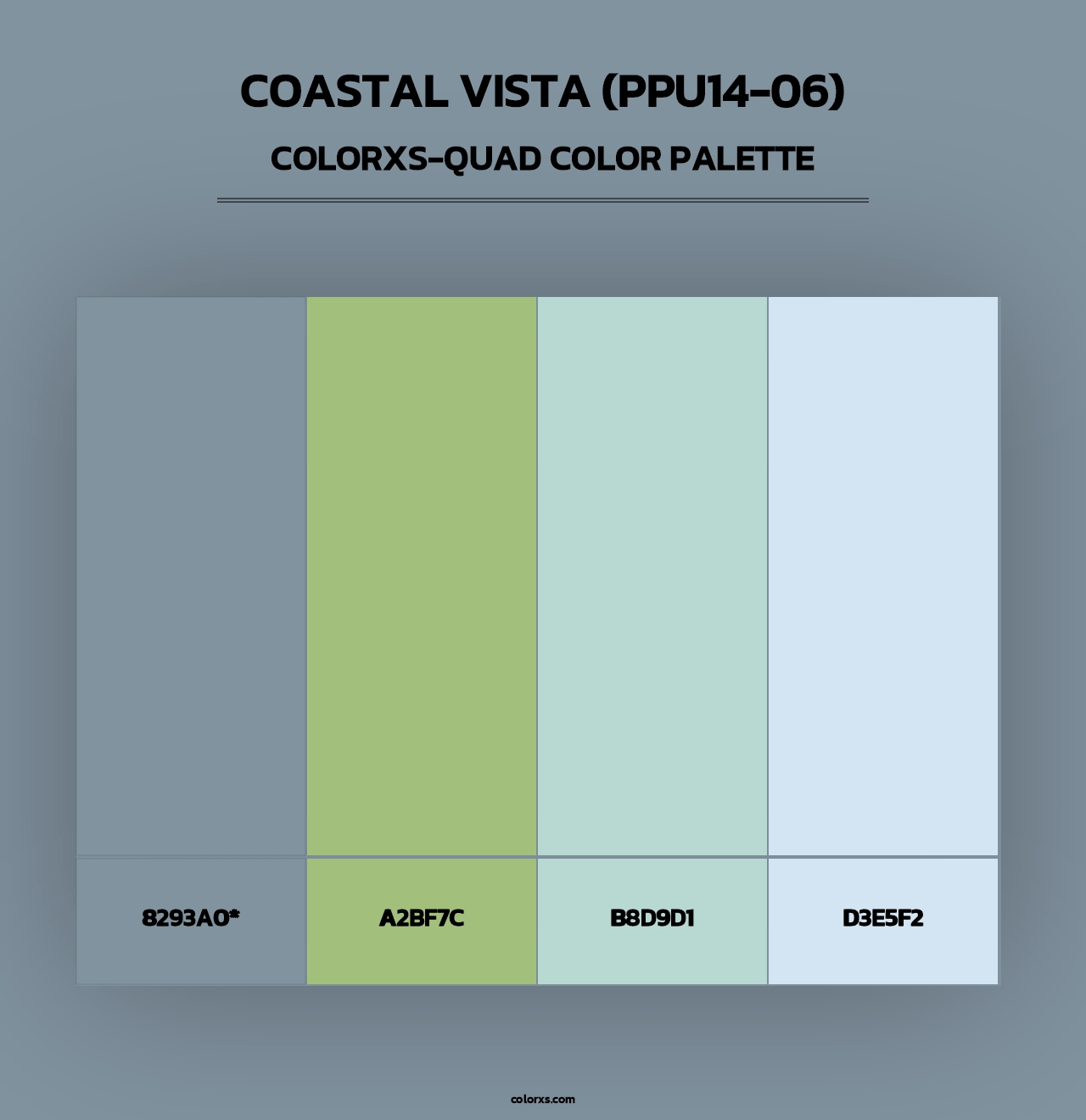 Coastal Vista (PPU14-06) - Colorxs Quad Palette