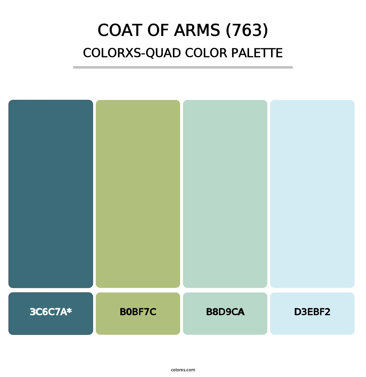 Coat of Arms (763) - Colorxs Quad Palette