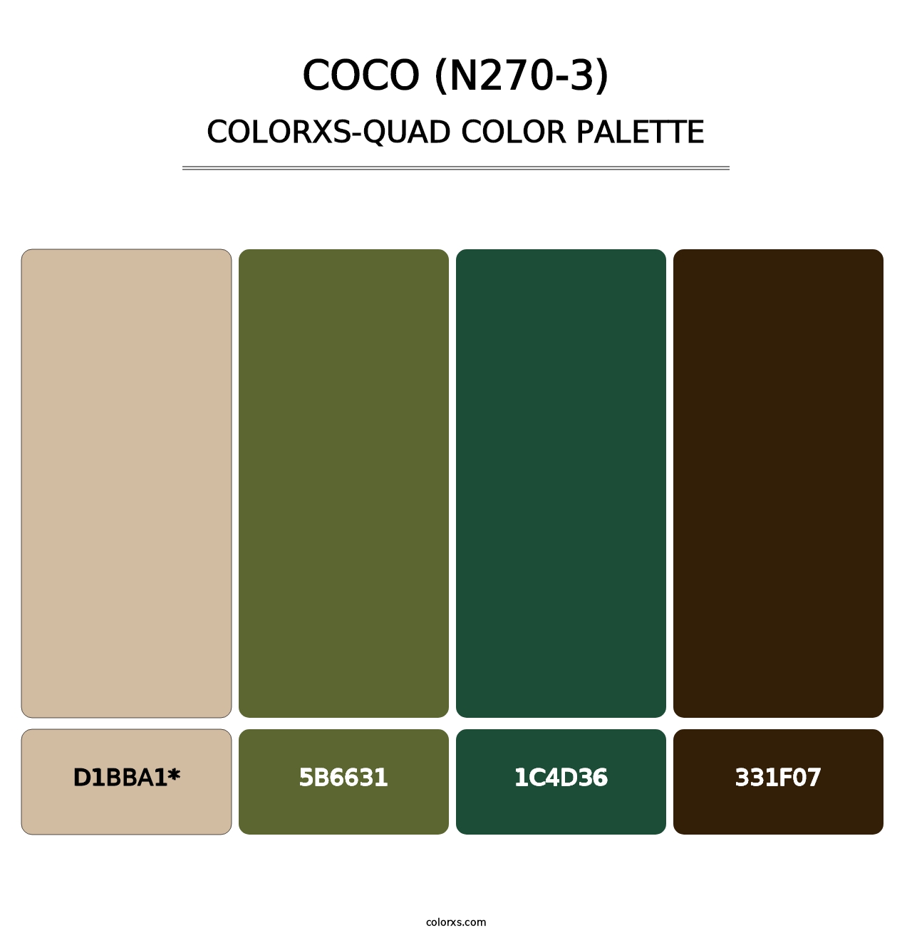 Coco (N270-3) - Colorxs Quad Palette