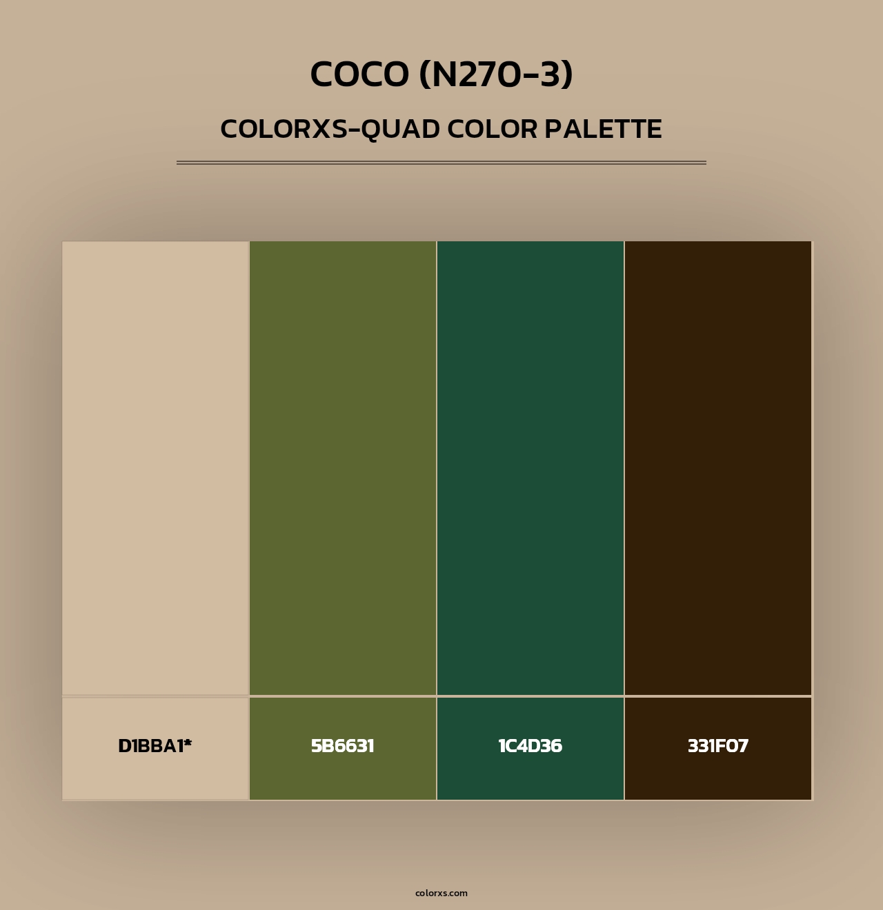 Coco (N270-3) - Colorxs Quad Palette