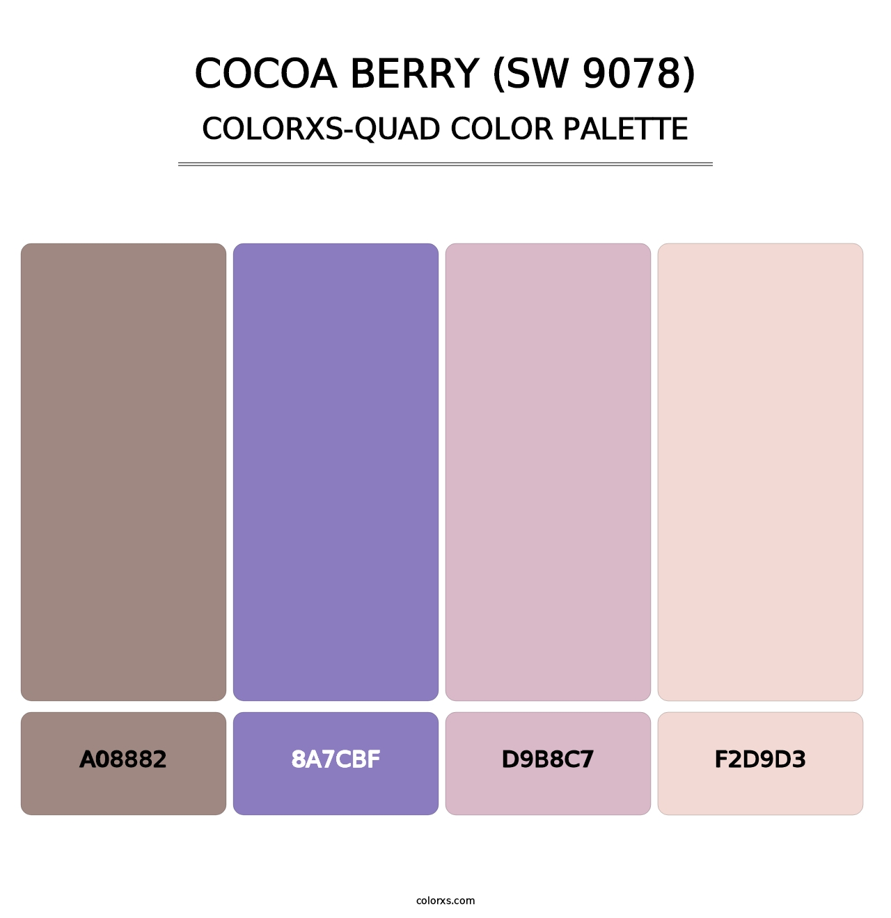 Cocoa Berry (SW 9078) - Colorxs Quad Palette