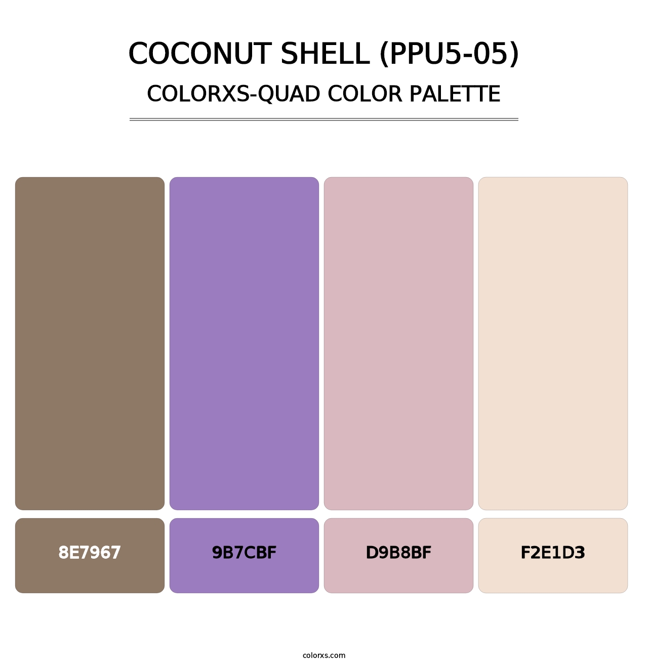 Coconut Shell (PPU5-05) - Colorxs Quad Palette