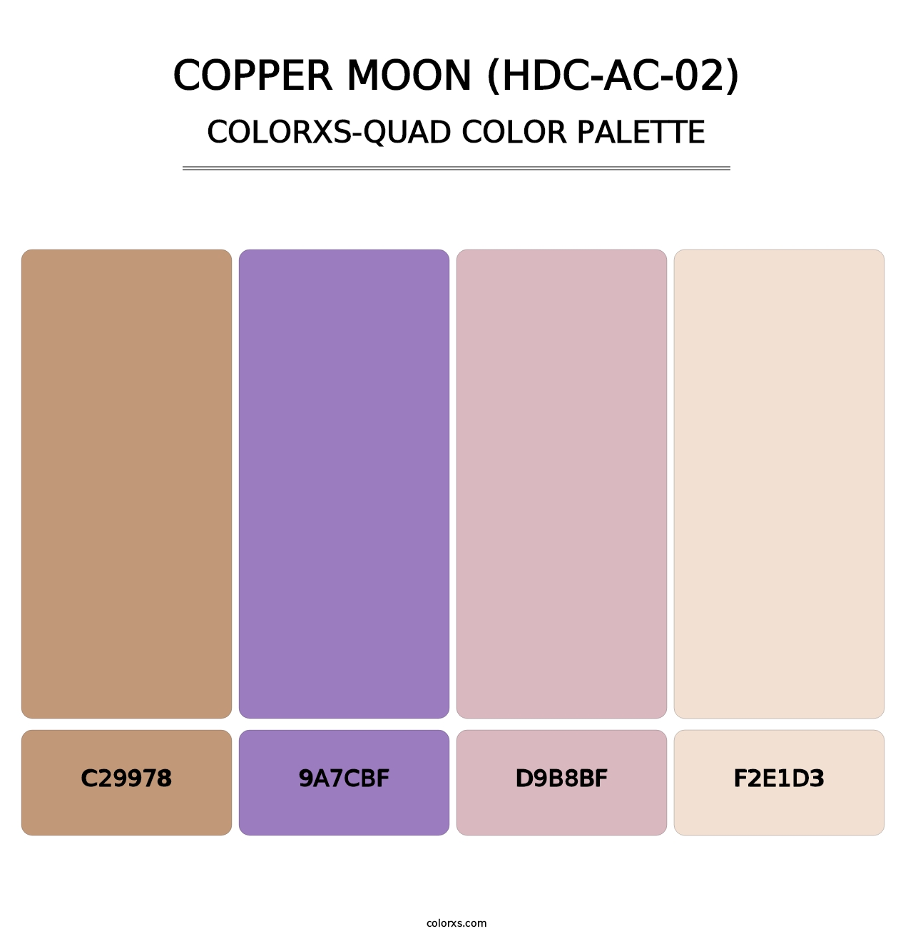 Copper Moon (HDC-AC-02) - Colorxs Quad Palette