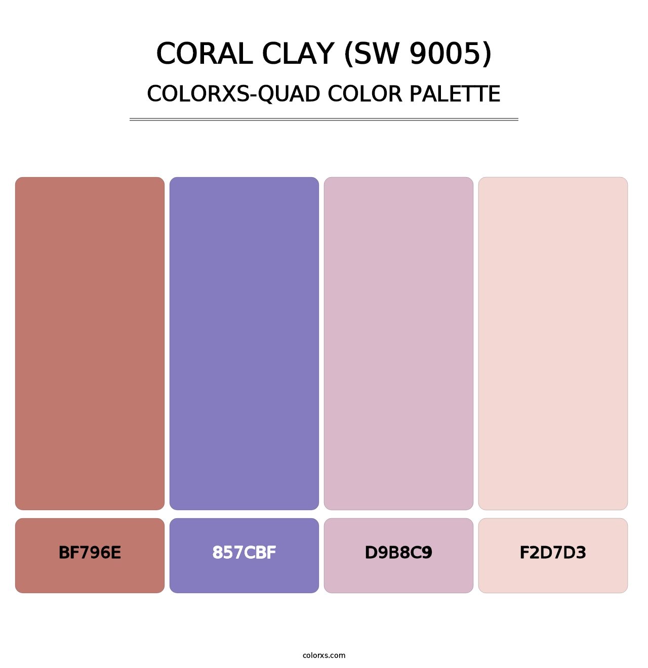 Coral Clay (SW 9005) - Colorxs Quad Palette