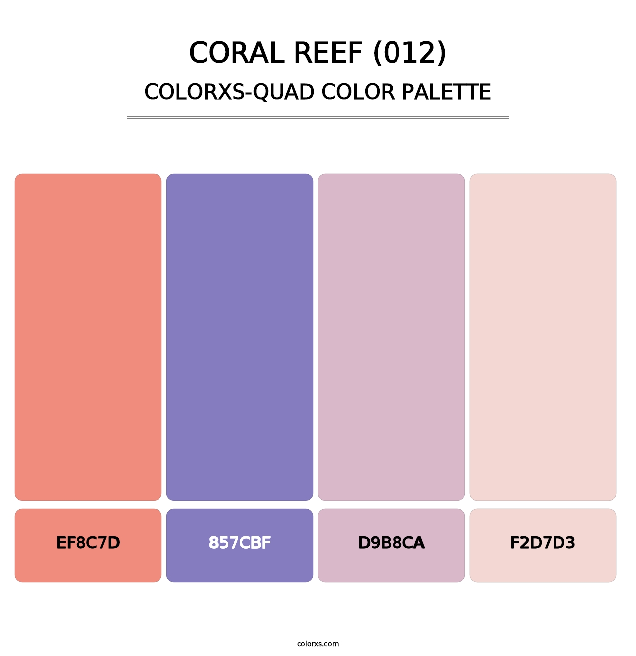 Coral Reef (012) - Colorxs Quad Palette