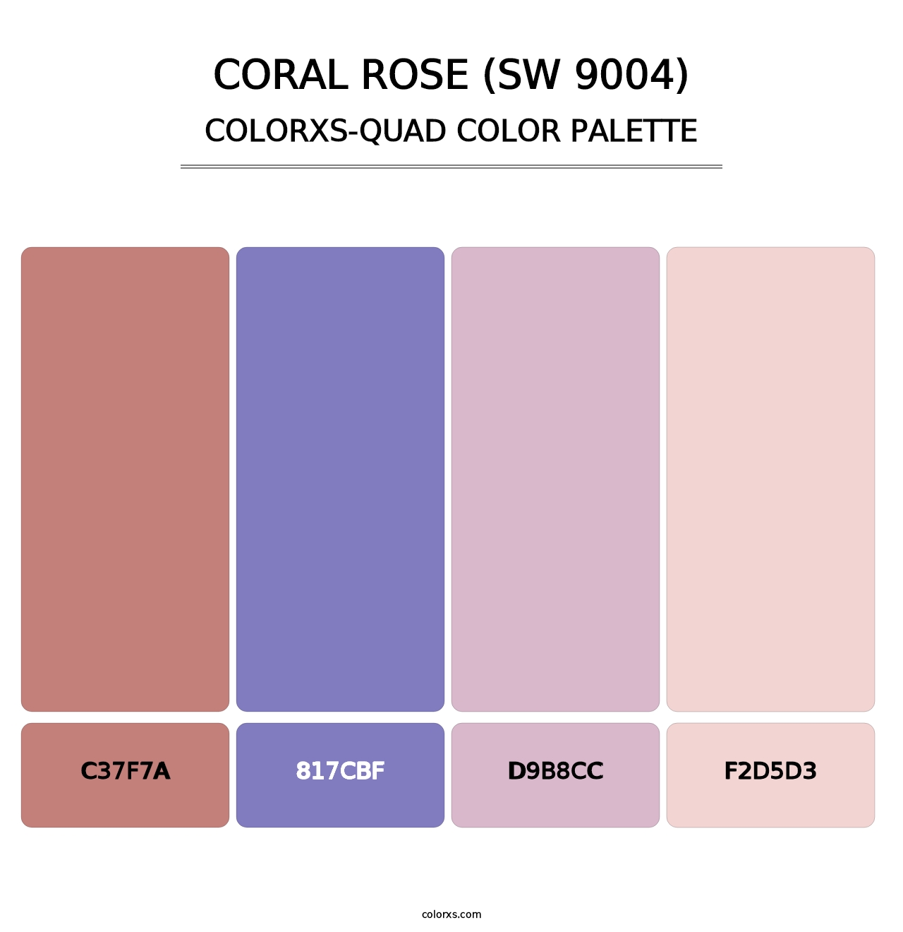 Coral Rose (SW 9004) - Colorxs Quad Palette
