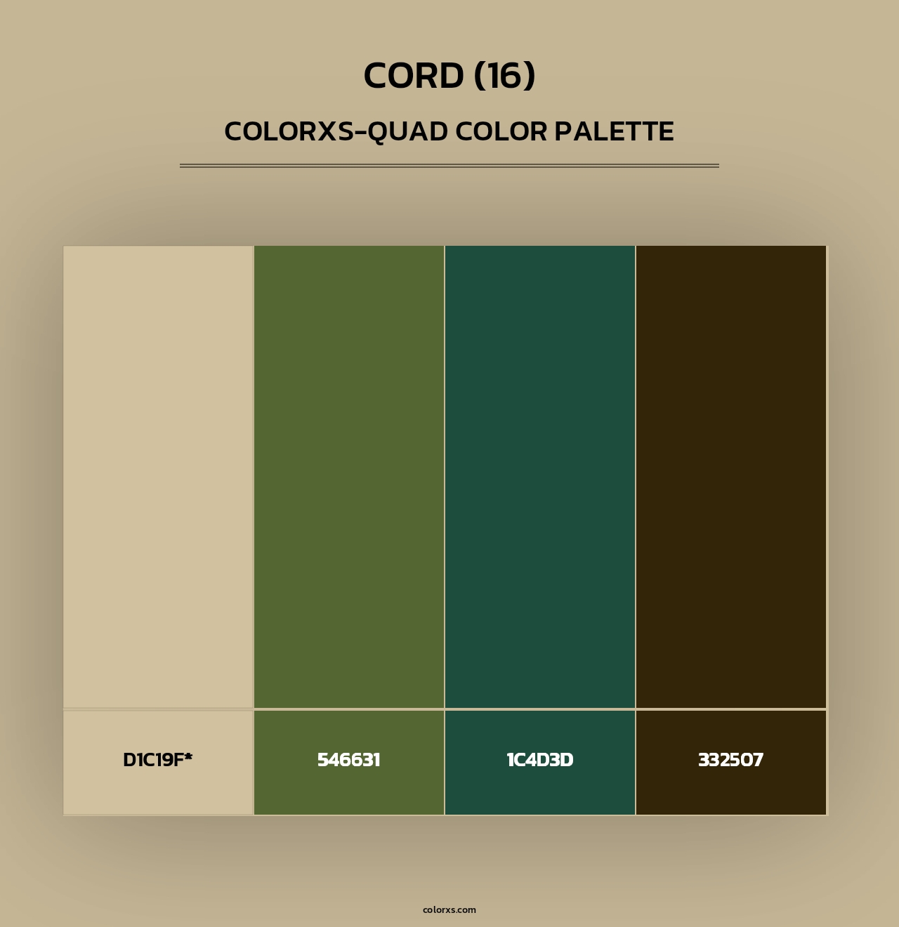 Cord (16) - Colorxs Quad Palette