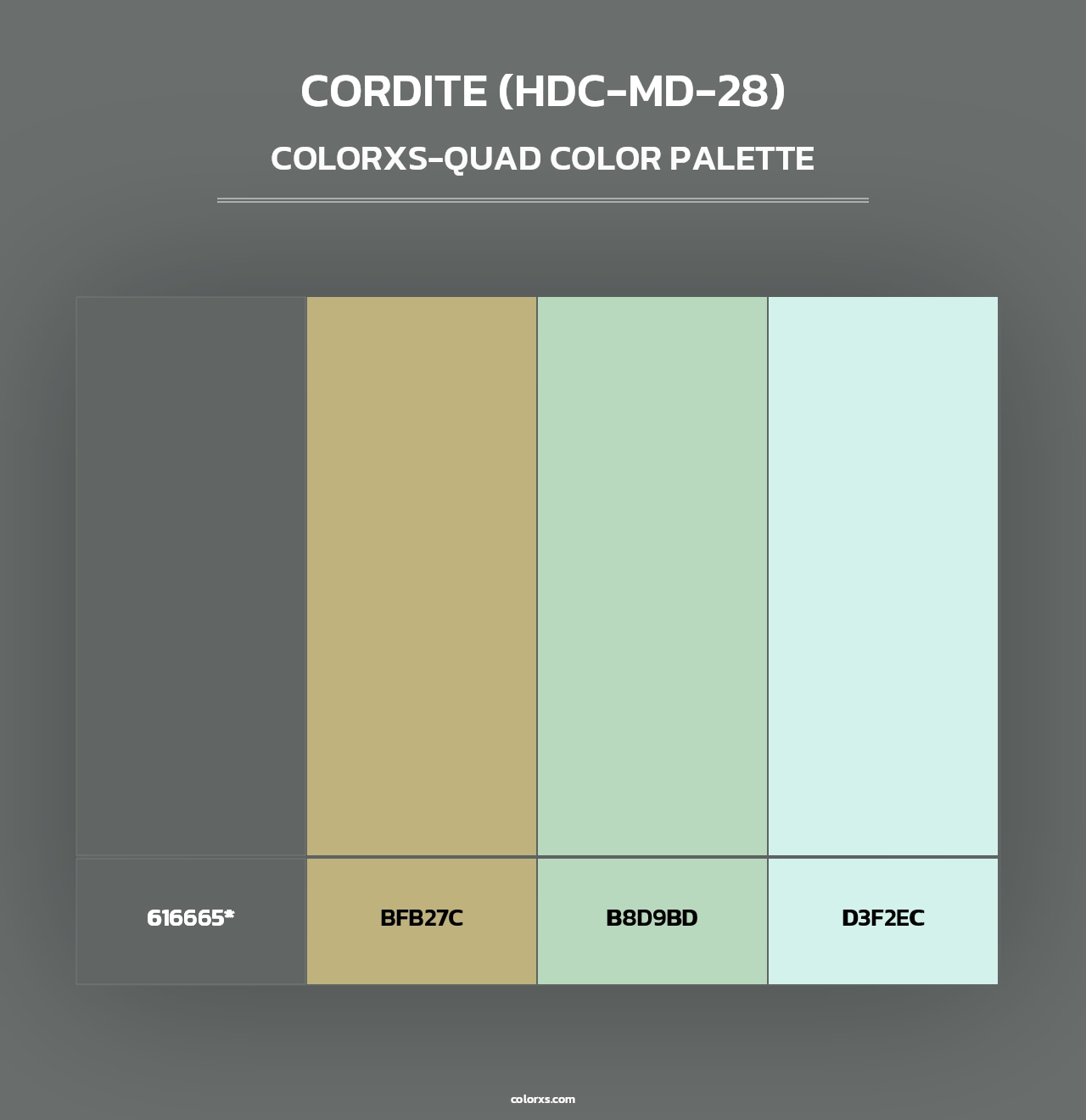 Cordite (HDC-MD-28) - Colorxs Quad Palette
