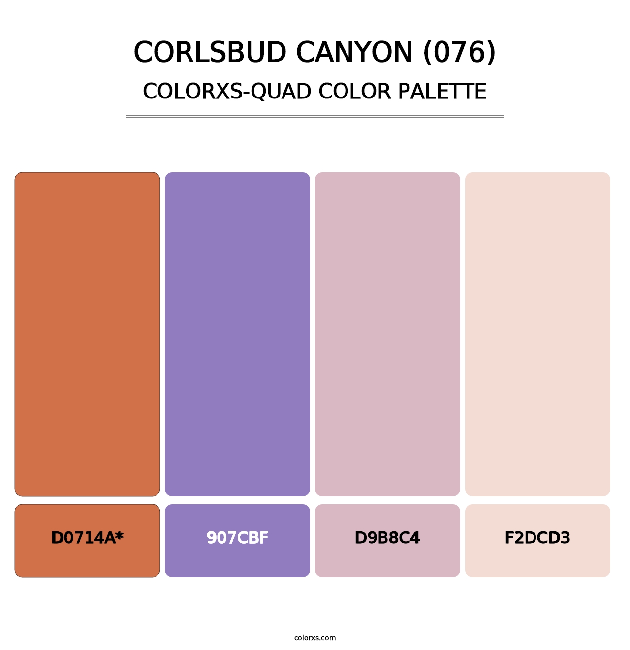 Corlsbud Canyon (076) - Colorxs Quad Palette