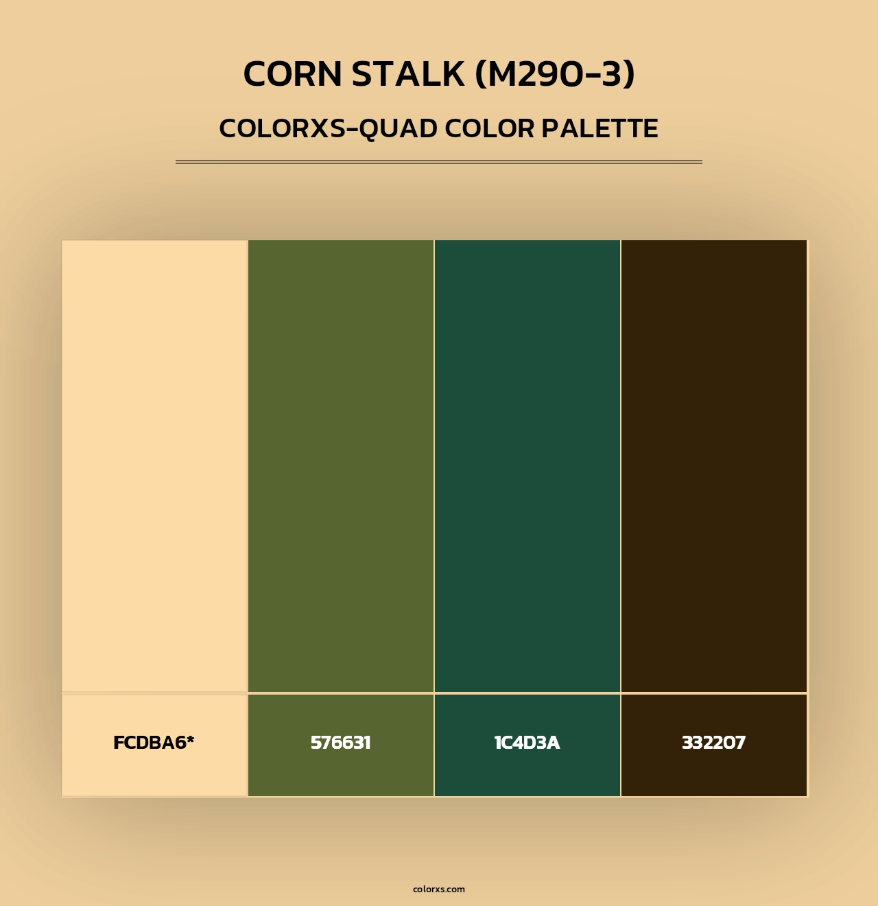 Corn Stalk (M290-3) - Colorxs Quad Palette