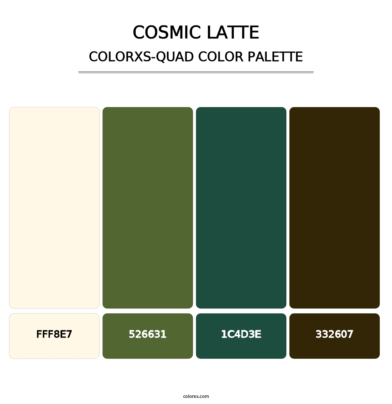 Cosmic Latte - Colorxs Quad Palette