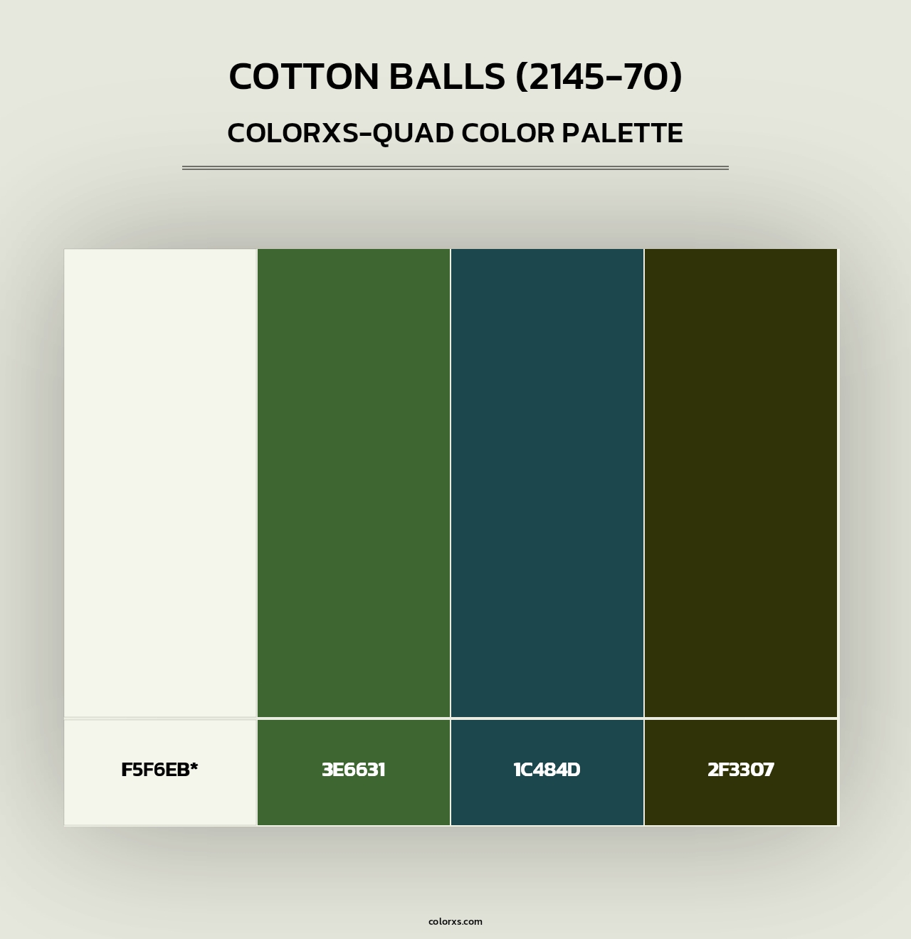Cotton Balls (2145-70) - Colorxs Quad Palette