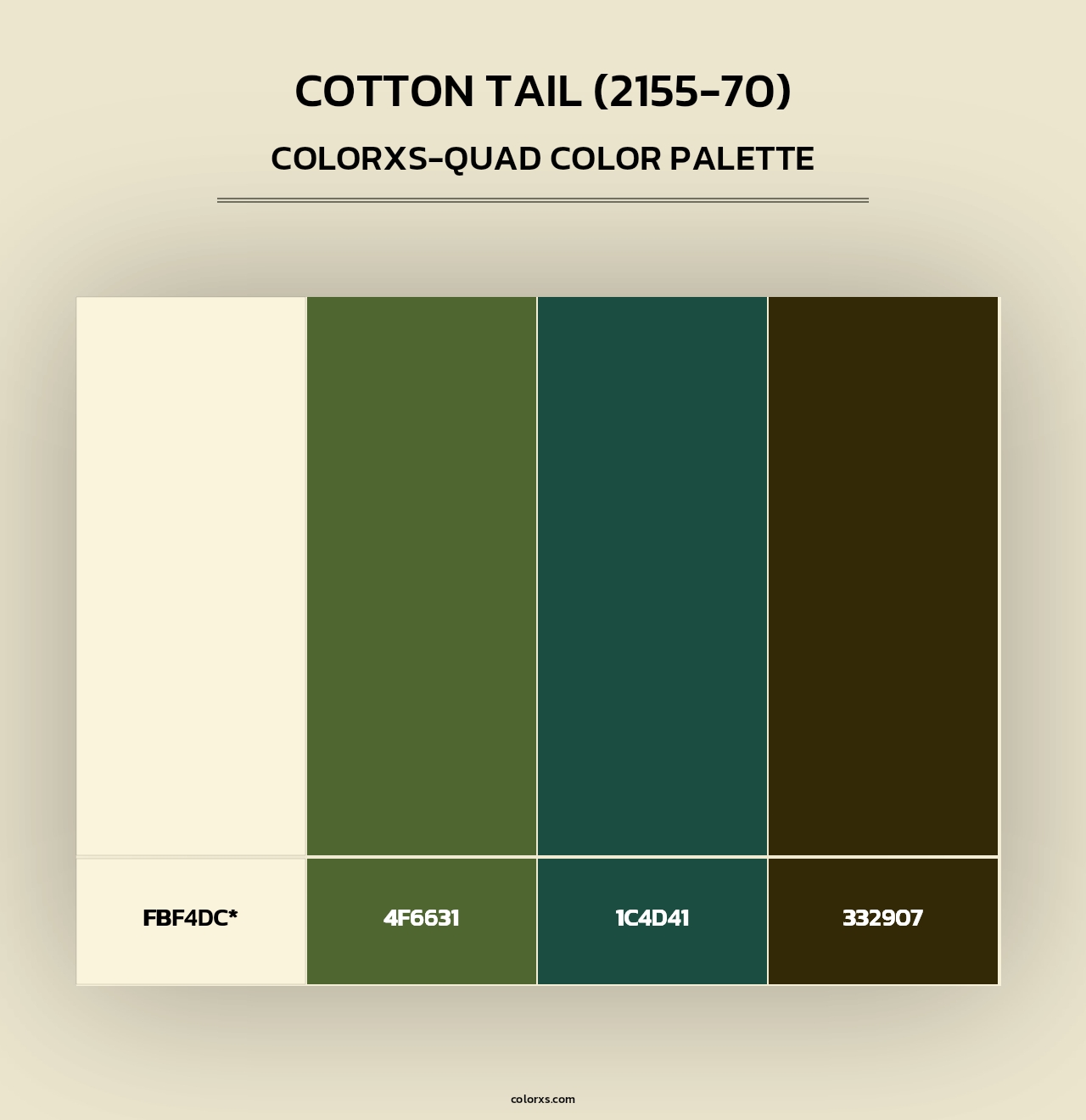 Cotton Tail (2155-70) - Colorxs Quad Palette