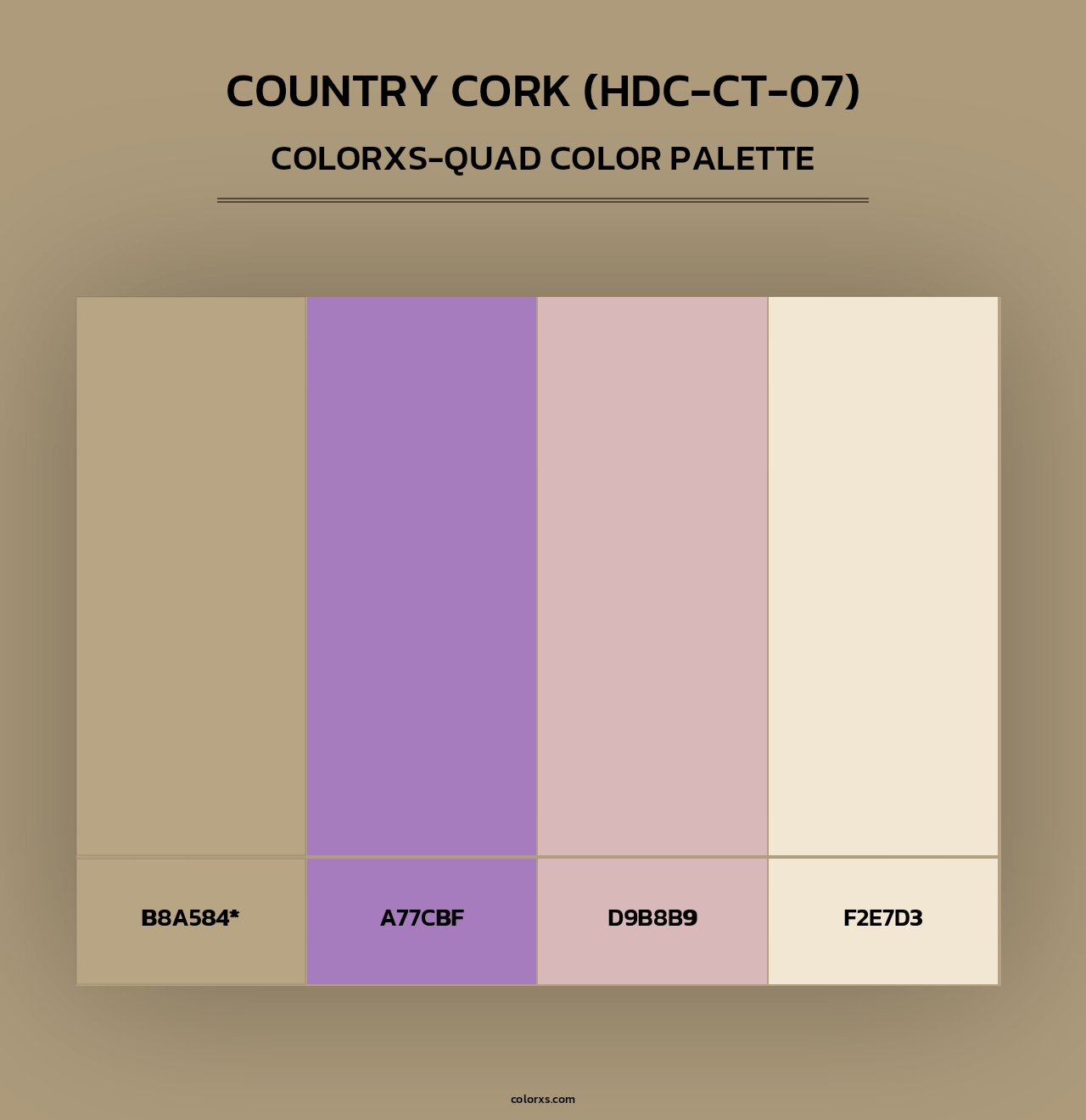 Country Cork (HDC-CT-07) - Colorxs Quad Palette