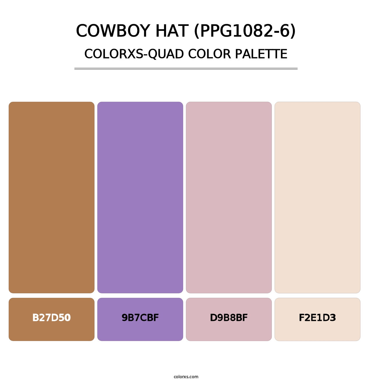 Cowboy Hat (PPG1082-6) - Colorxs Quad Palette