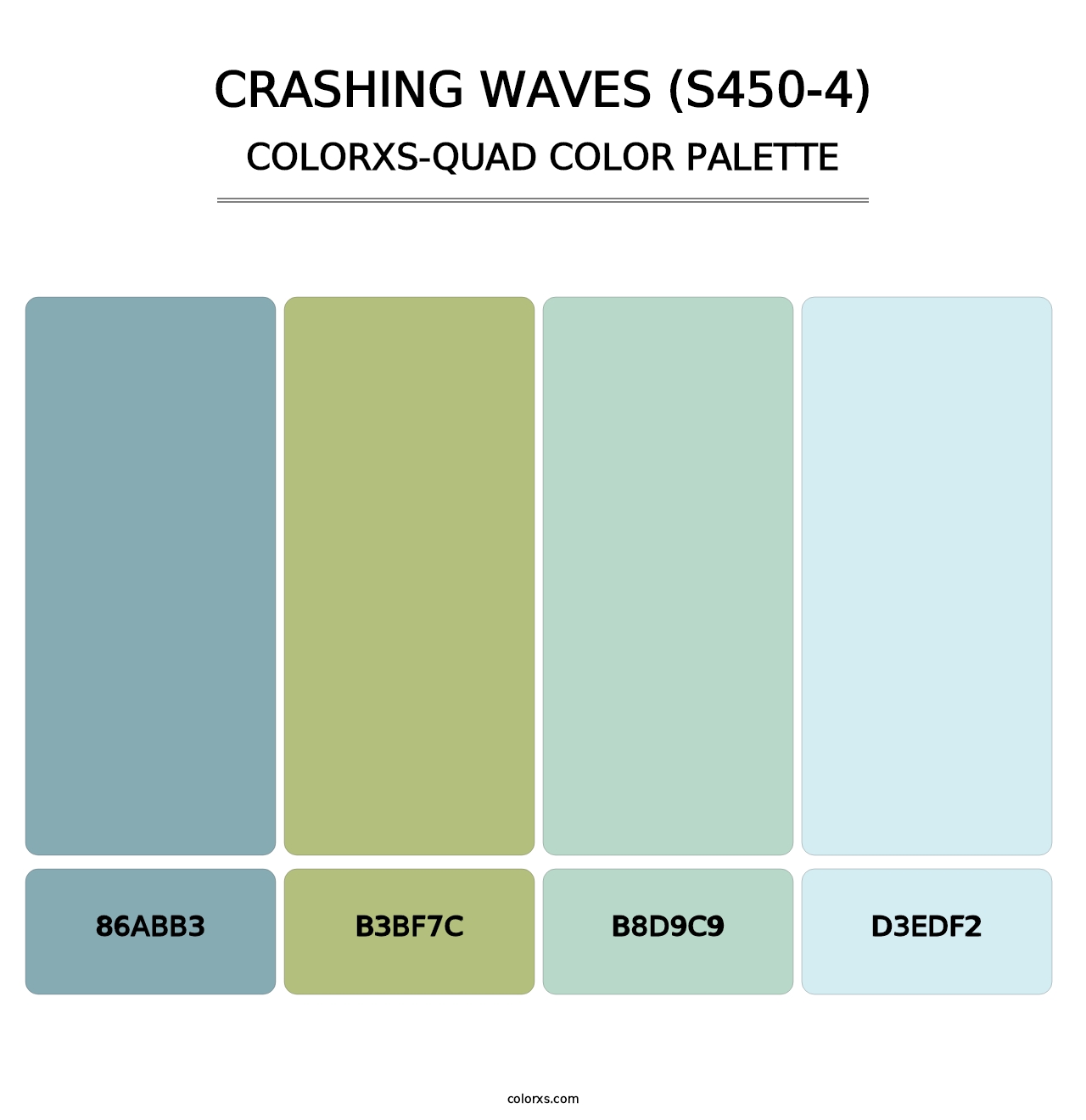 Crashing Waves (S450-4) - Colorxs Quad Palette