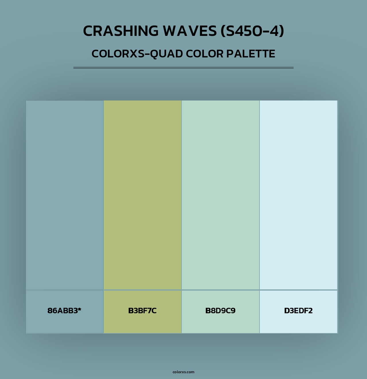 Crashing Waves (S450-4) - Colorxs Quad Palette