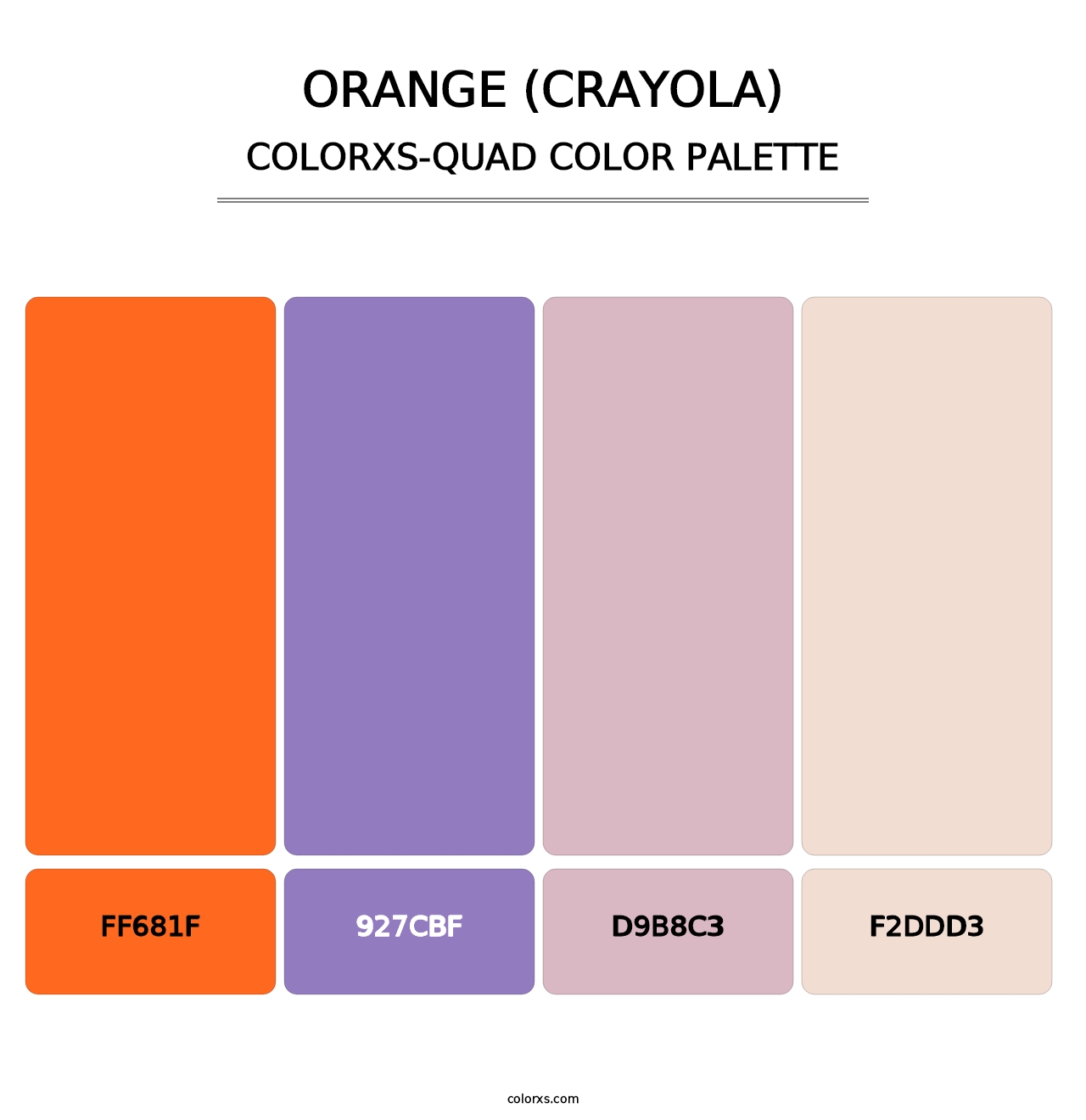 Orange (Crayola) - Colorxs Quad Palette