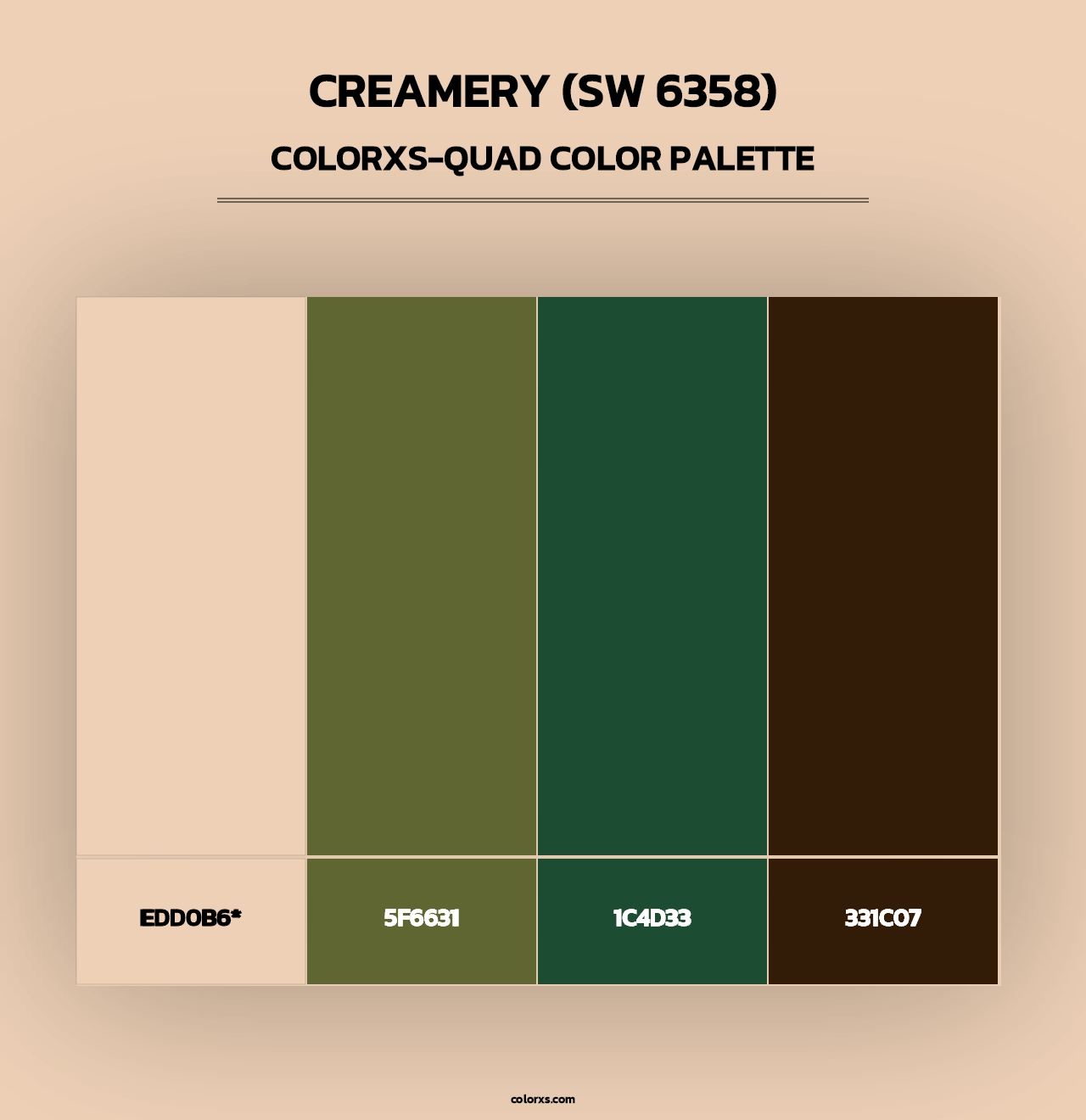 Creamery (SW 6358) - Colorxs Quad Palette
