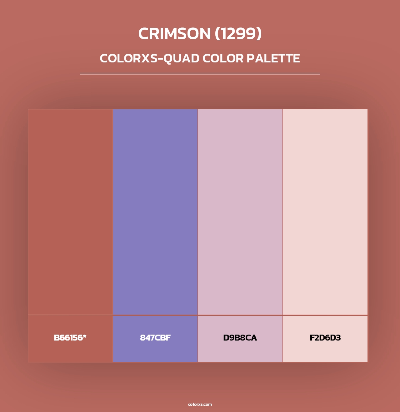 Crimson (1299) - Colorxs Quad Palette