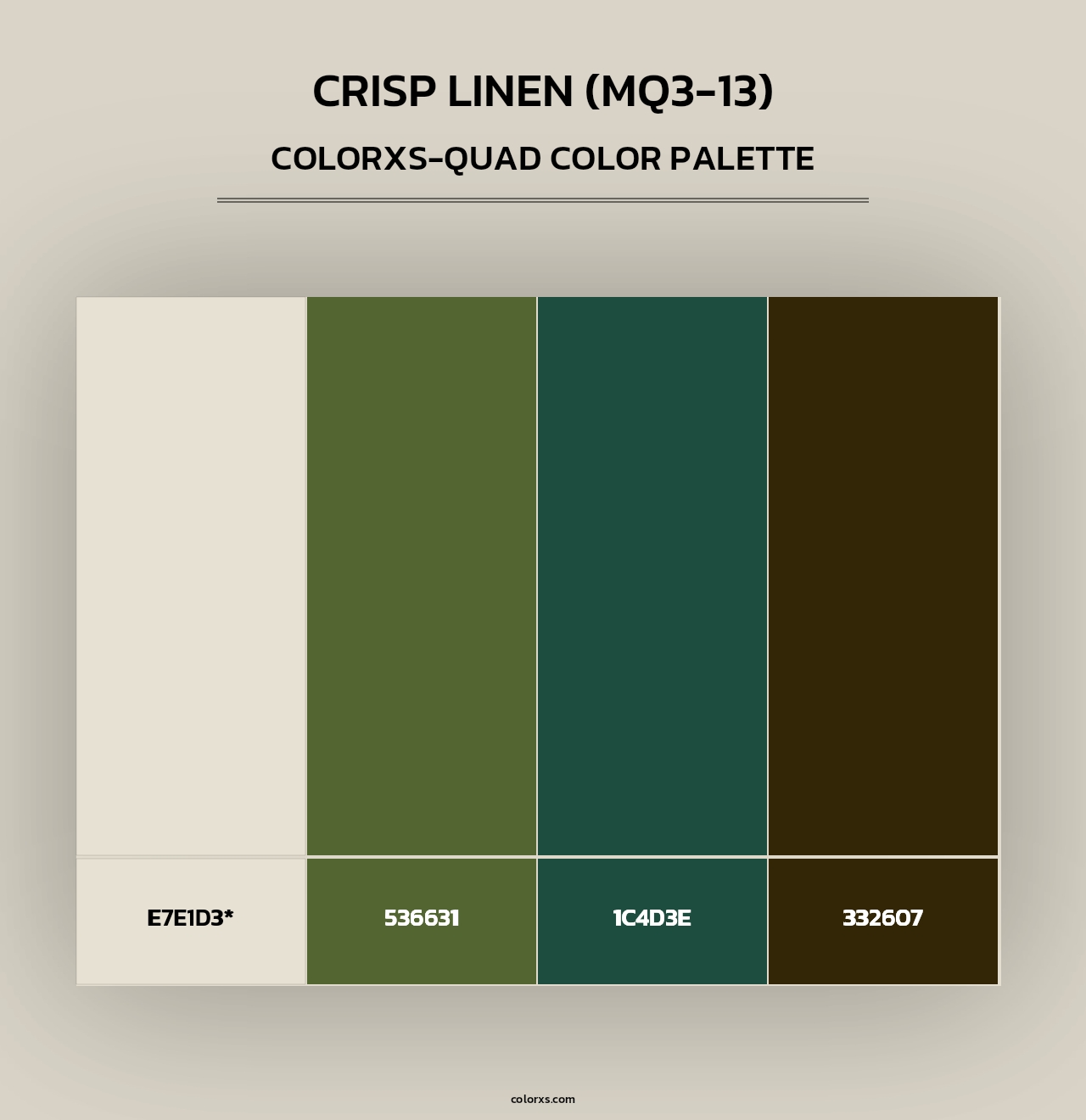Crisp Linen (MQ3-13) - Colorxs Quad Palette