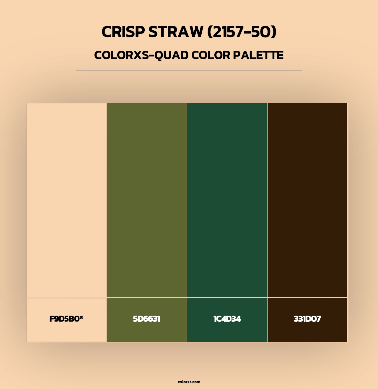 Crisp Straw (2157-50) - Colorxs Quad Palette