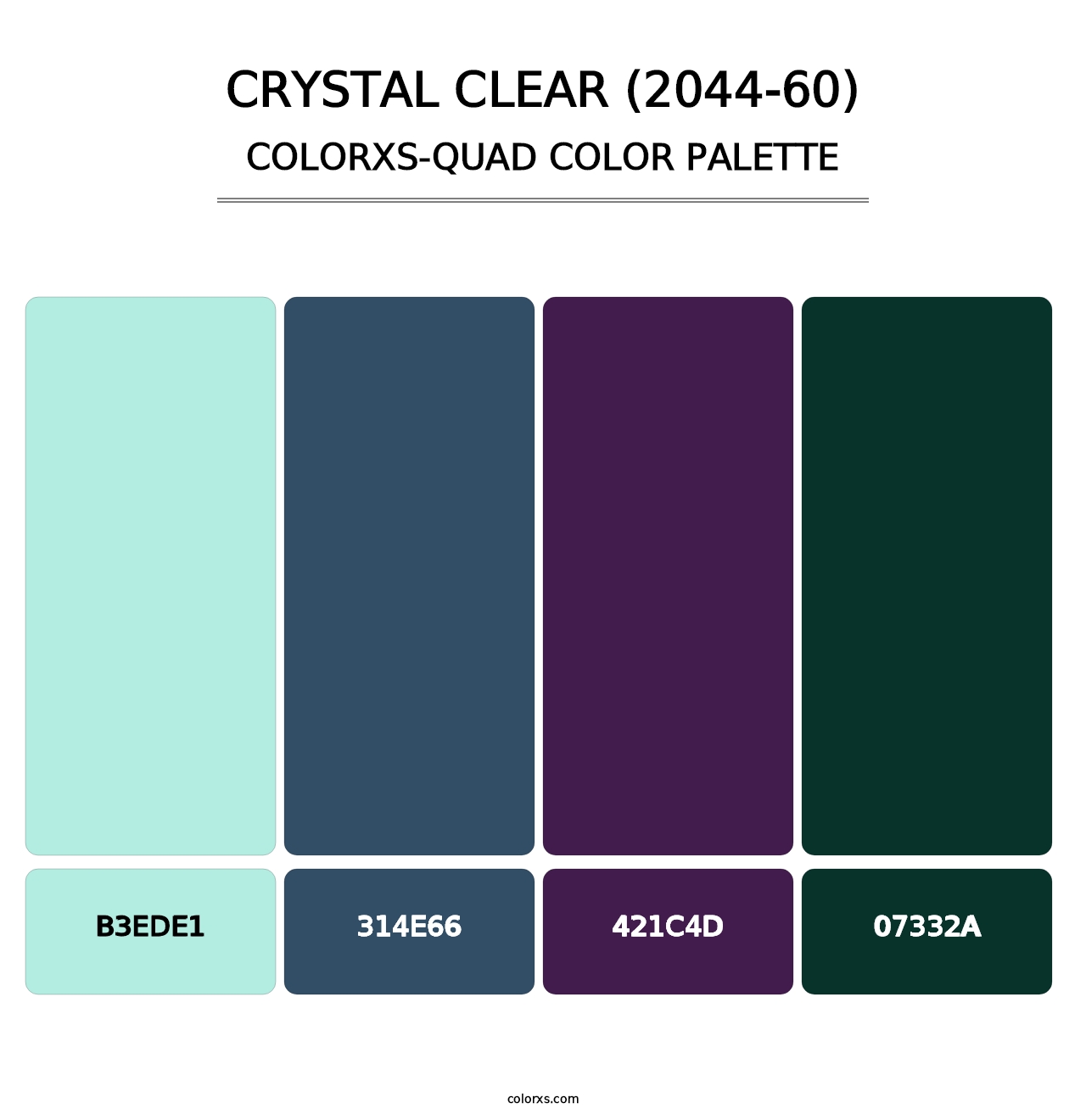 Crystal Clear (2044-60) - Colorxs Quad Palette