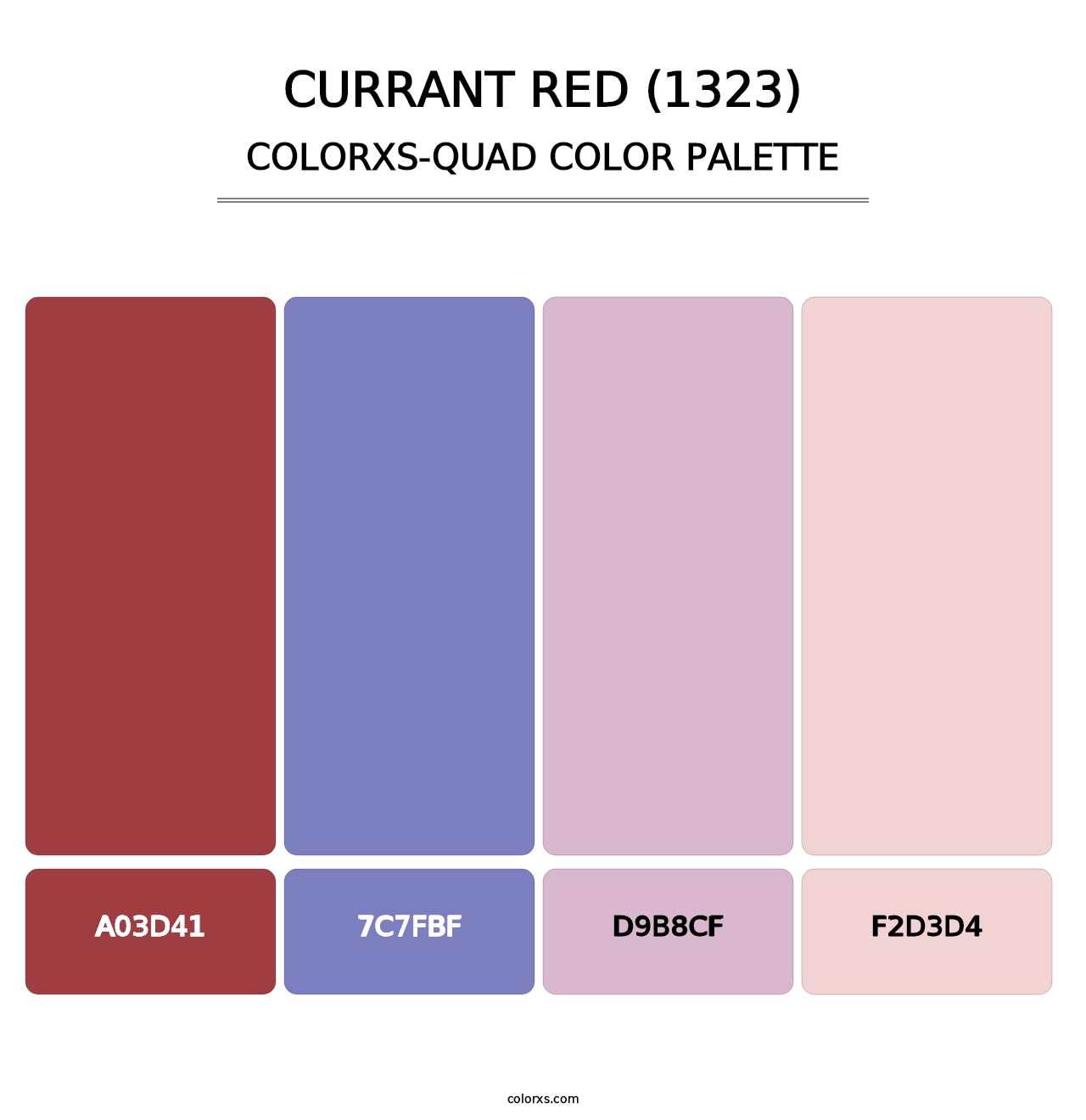 Currant Red (1323) - Colorxs Quad Palette