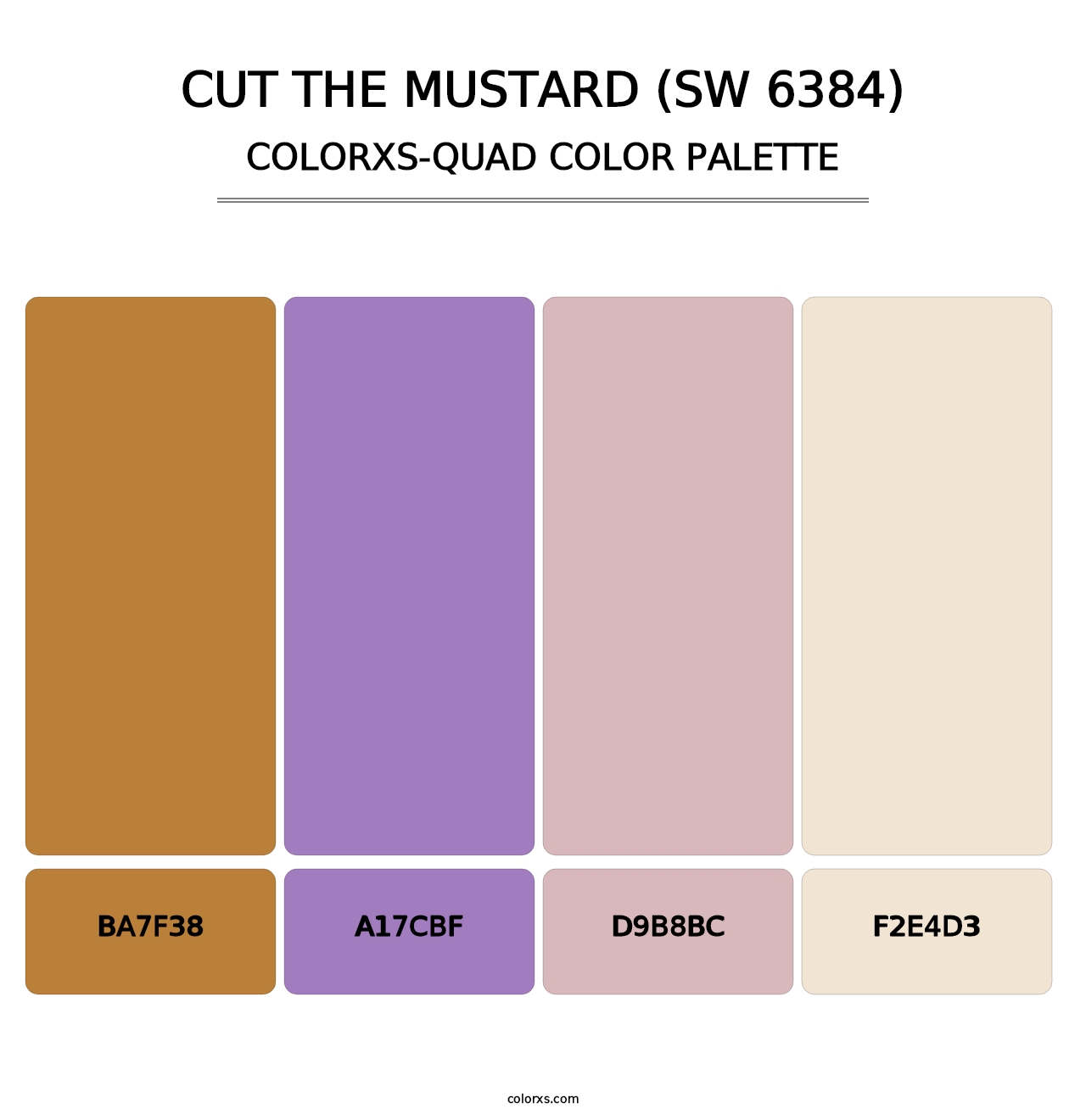Cut the Mustard (SW 6384) - Colorxs Quad Palette