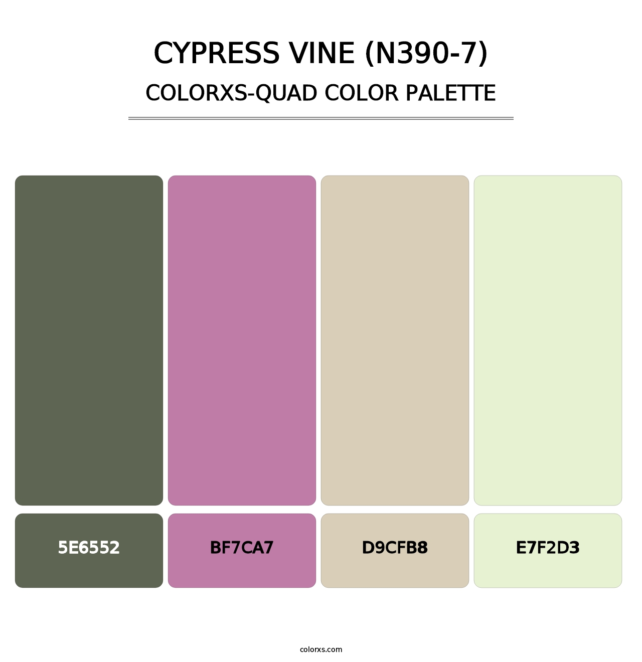 Cypress Vine (N390-7) - Colorxs Quad Palette