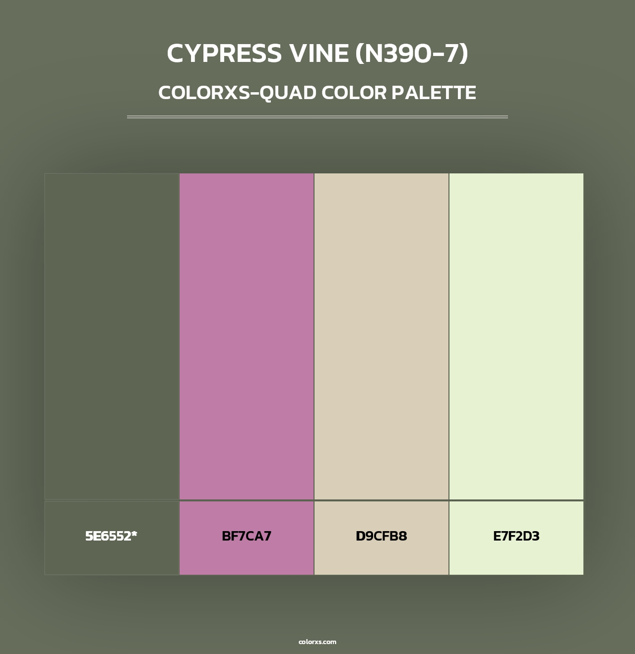 Cypress Vine (N390-7) - Colorxs Quad Palette