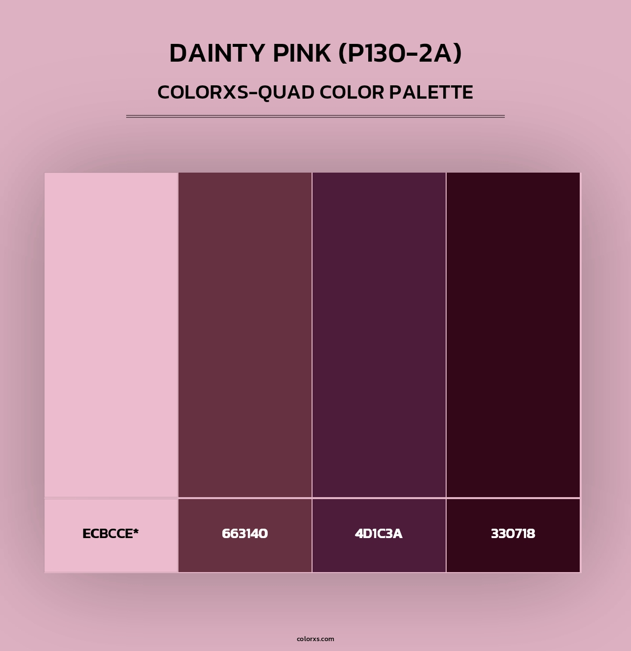Dainty Pink (P130-2A) - Colorxs Quad Palette
