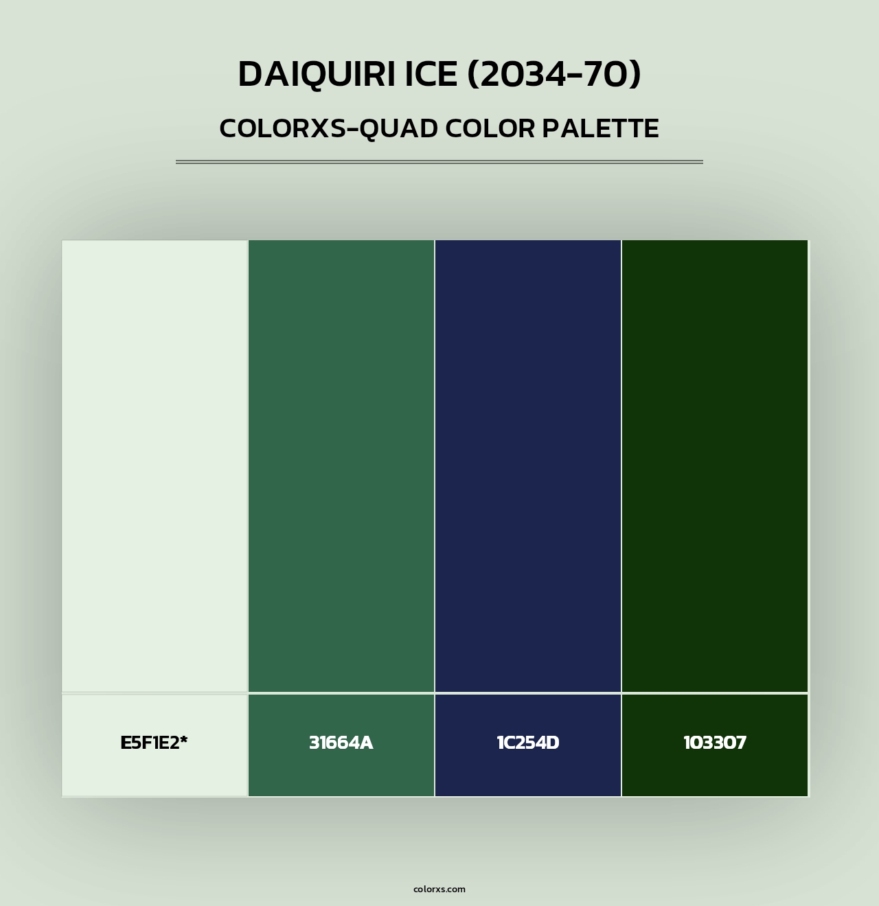 Daiquiri Ice (2034-70) - Colorxs Quad Palette