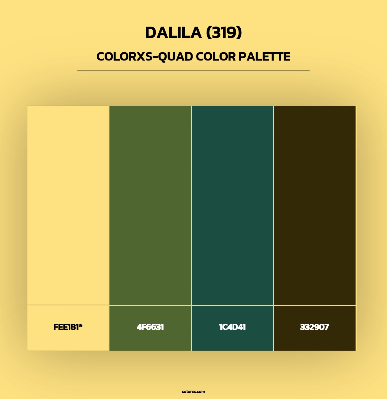 Dalila (319) - Colorxs Quad Palette