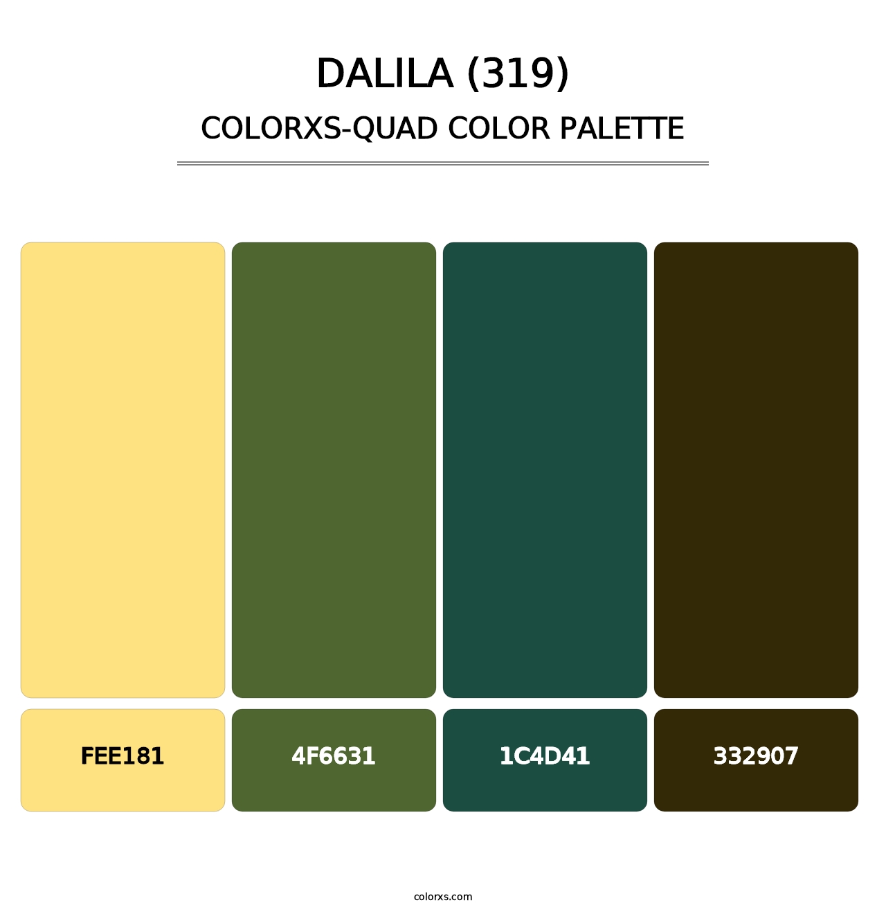 Dalila (319) - Colorxs Quad Palette