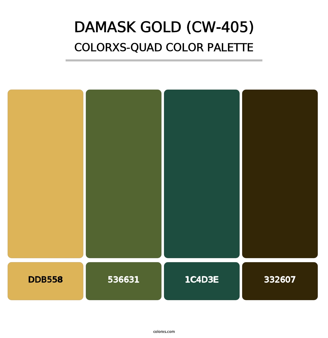 Damask Gold (CW-405) - Colorxs Quad Palette