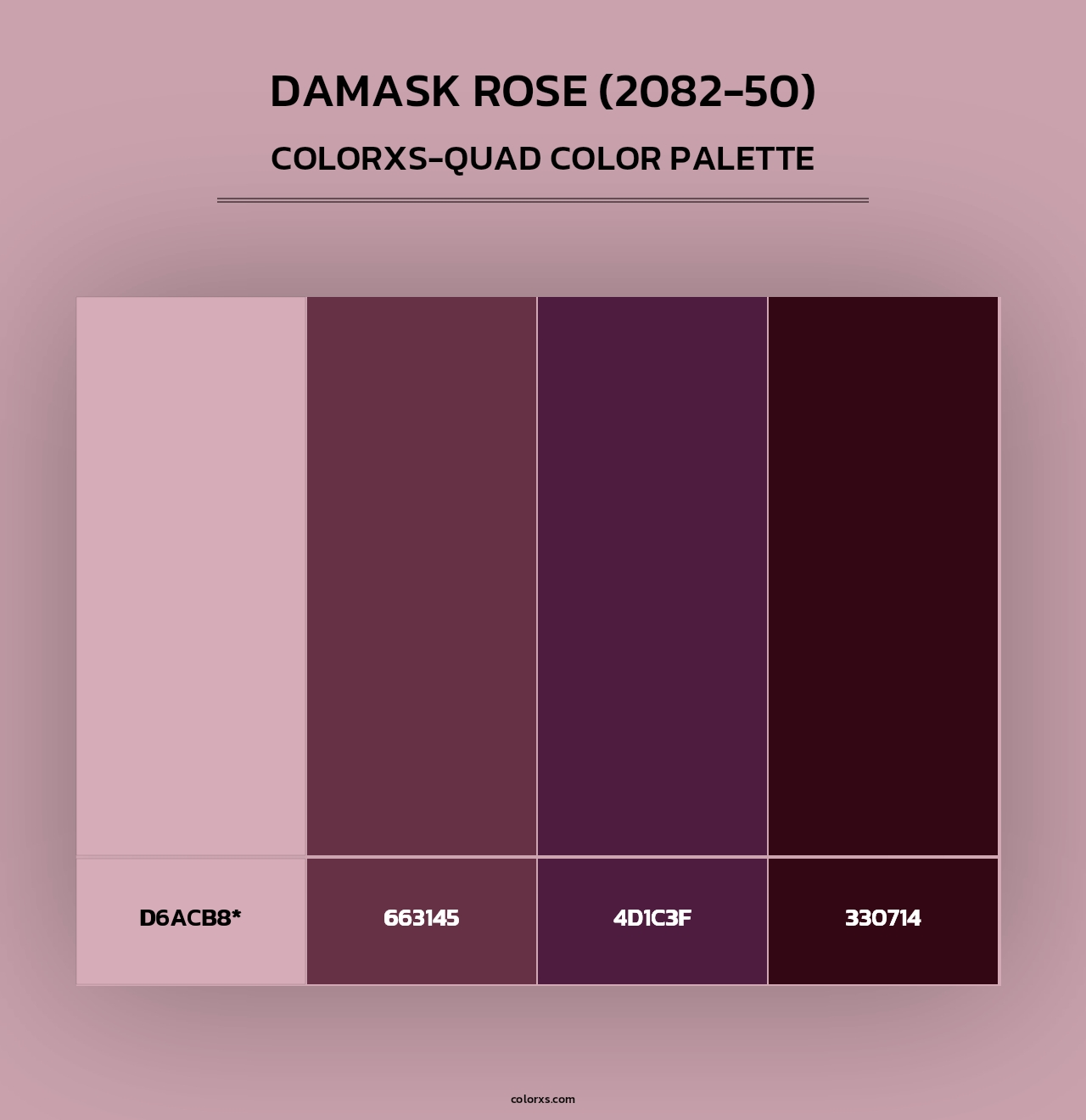 Damask Rose (2082-50) - Colorxs Quad Palette