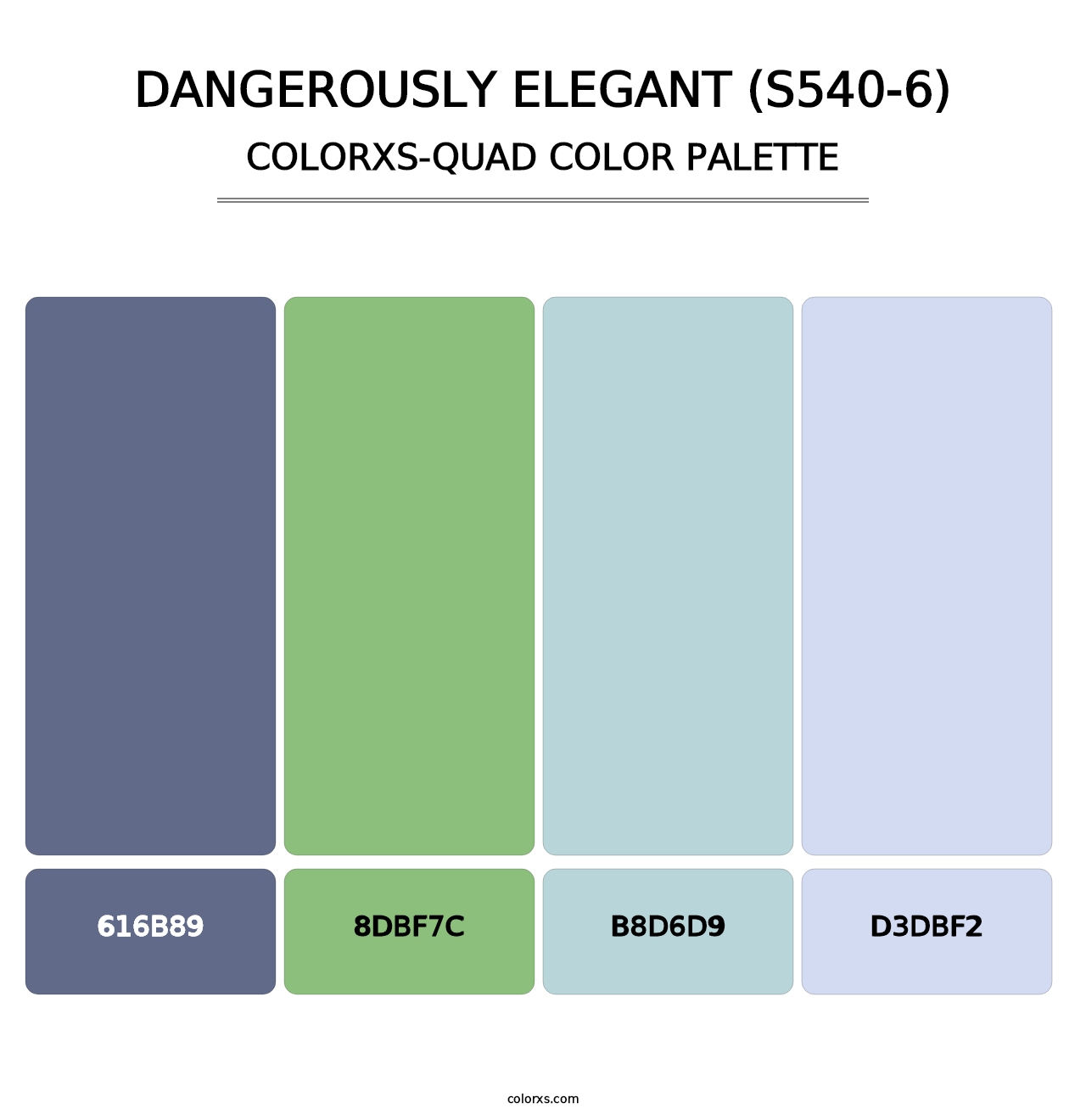 Dangerously Elegant (S540-6) - Colorxs Quad Palette
