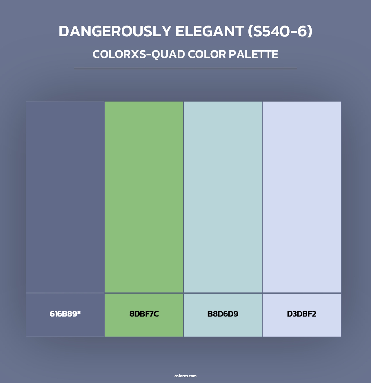 Dangerously Elegant (S540-6) - Colorxs Quad Palette
