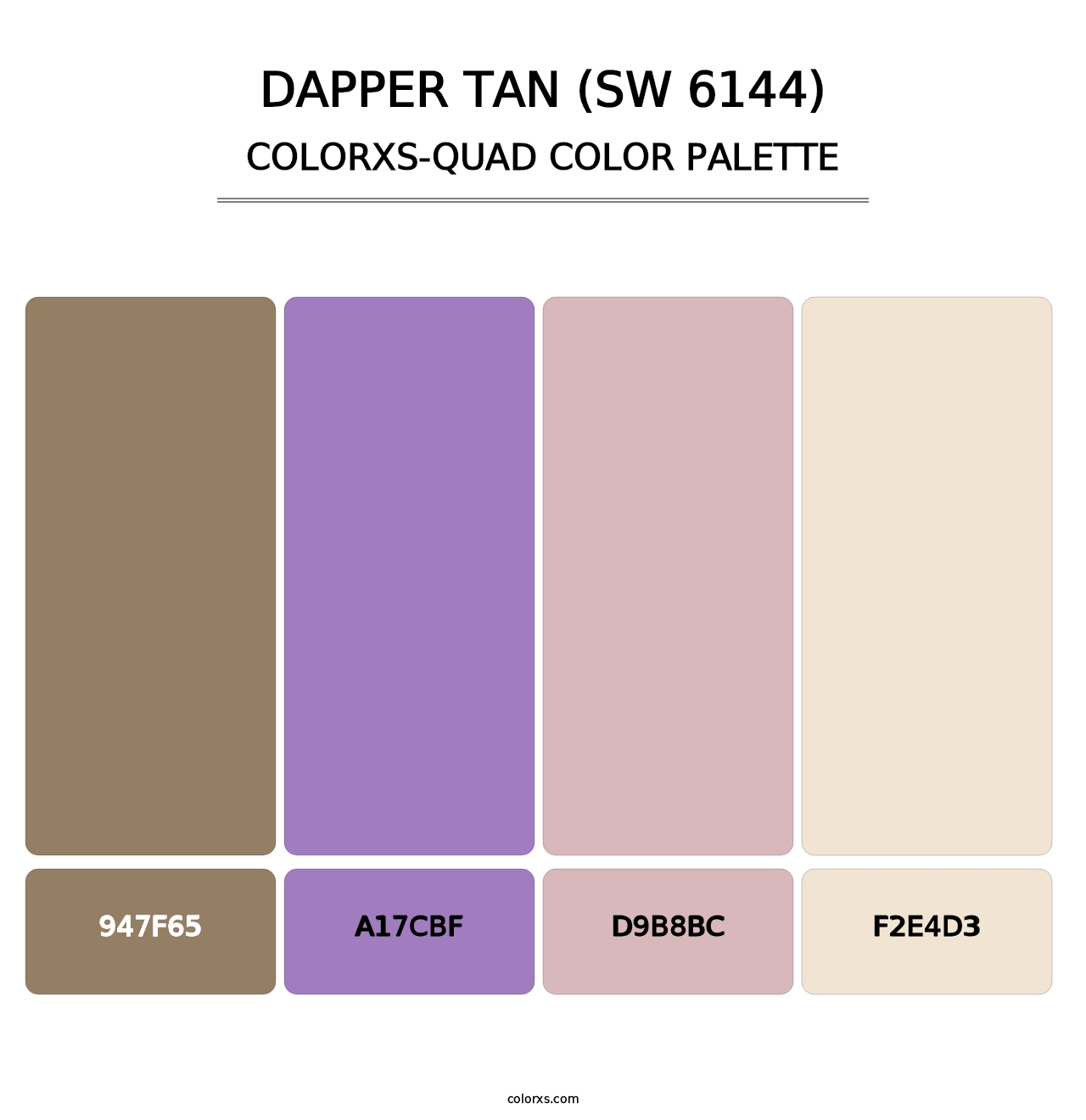 Dapper Tan (SW 6144) - Colorxs Quad Palette
