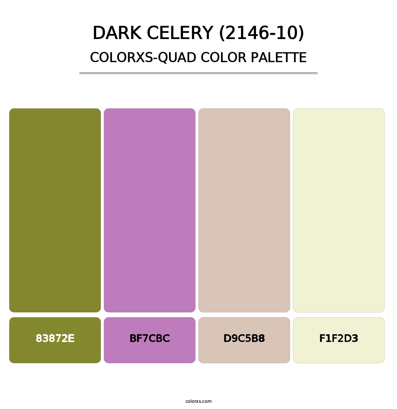 Dark Celery (2146-10) - Colorxs Quad Palette